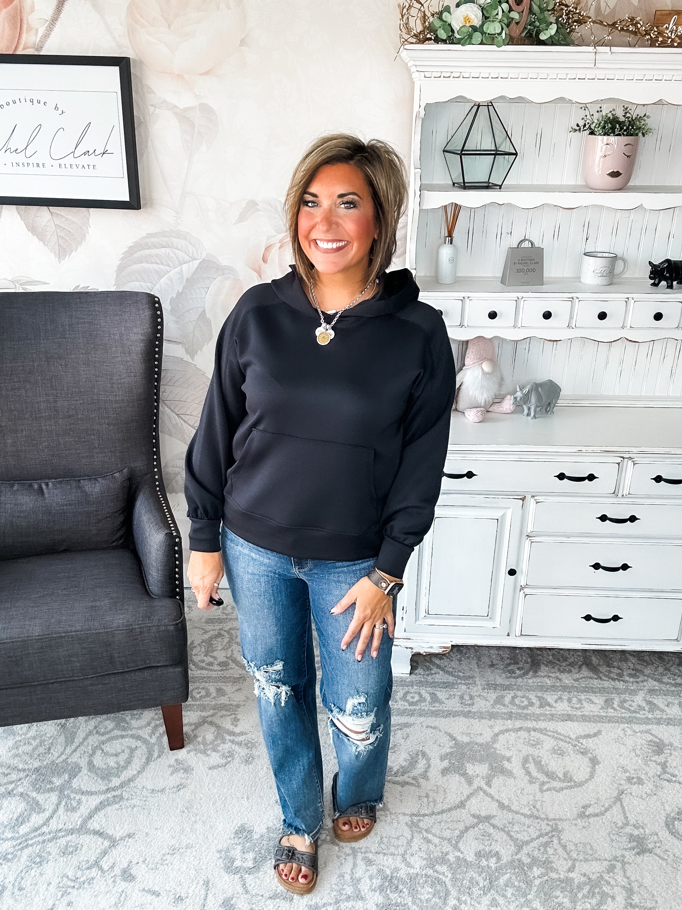 Charmed On The Weekend Hoodie - Black