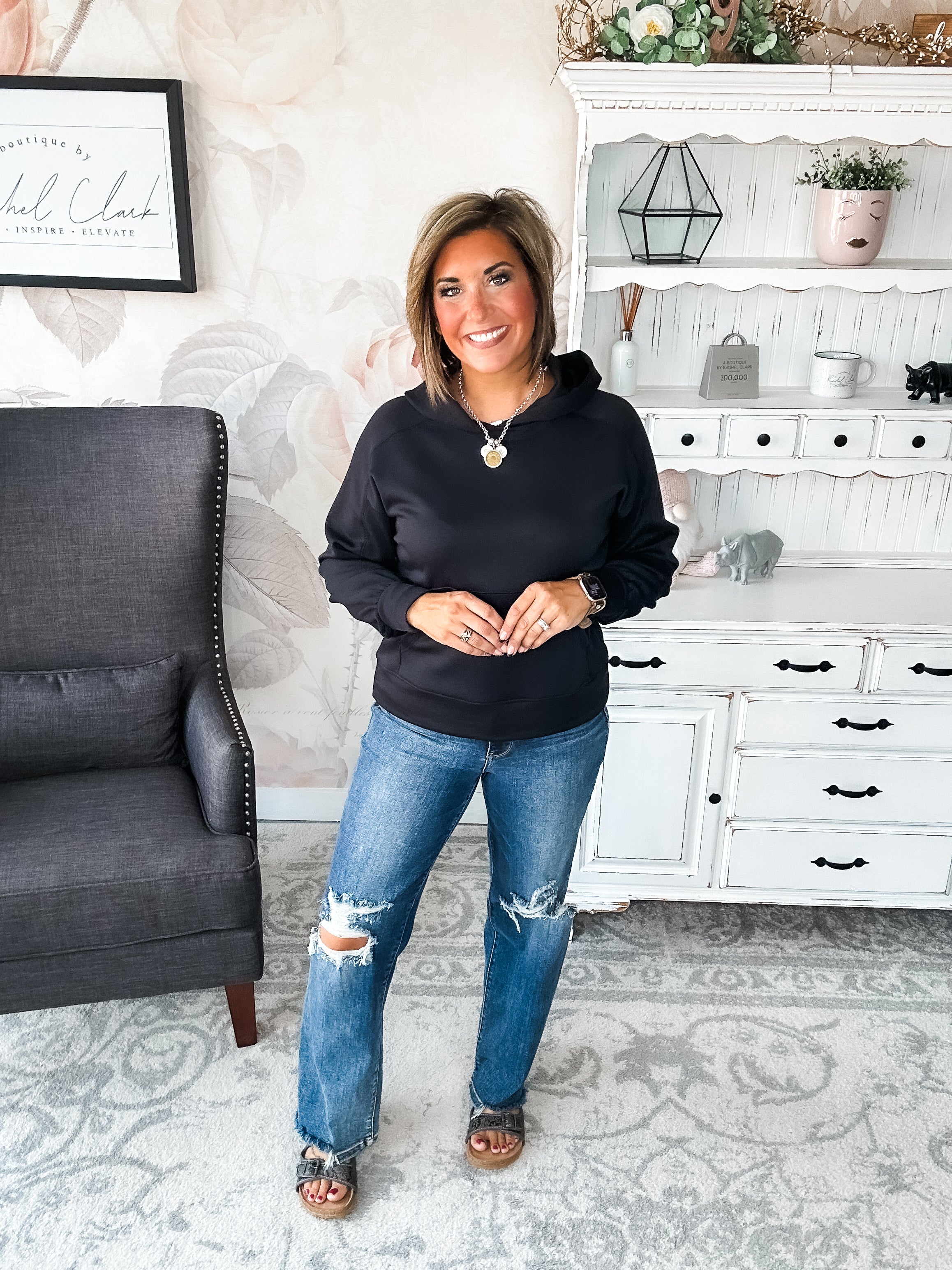 Charmed On The Weekend Hoodie - Black