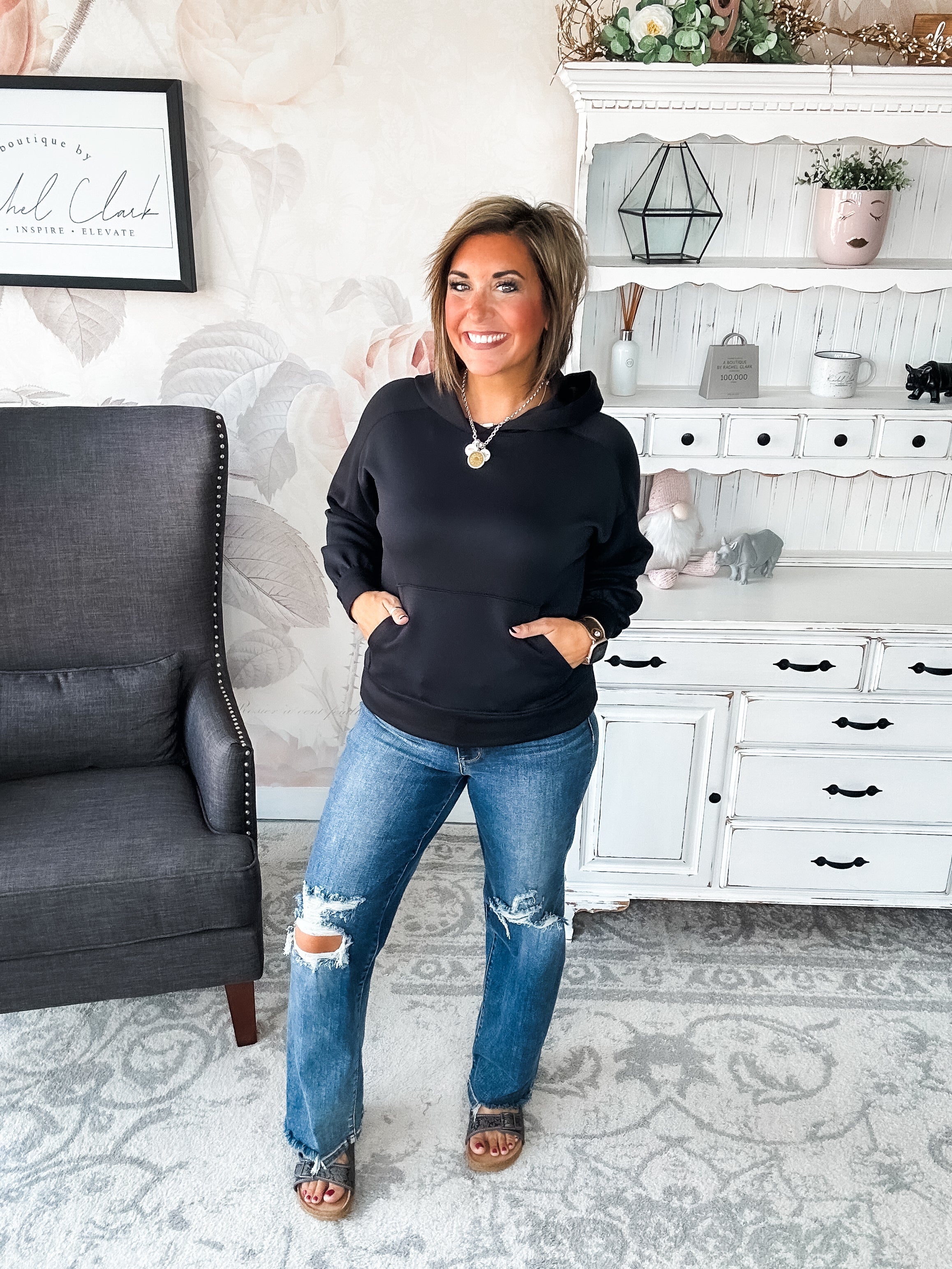 Charmed On The Weekend Hoodie - Black