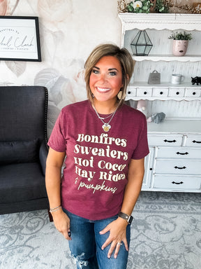 Bonfires & Fall Graphic Tee