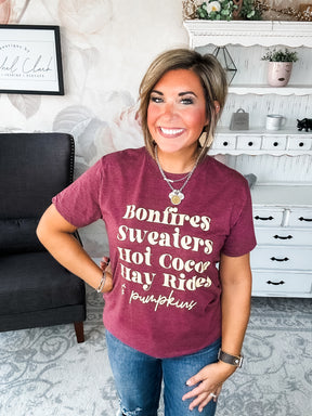 Bonfires & Fall Graphic Tee