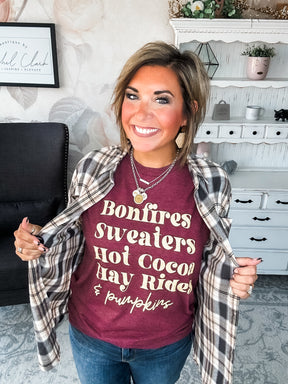 Bonfires & Fall Graphic Tee