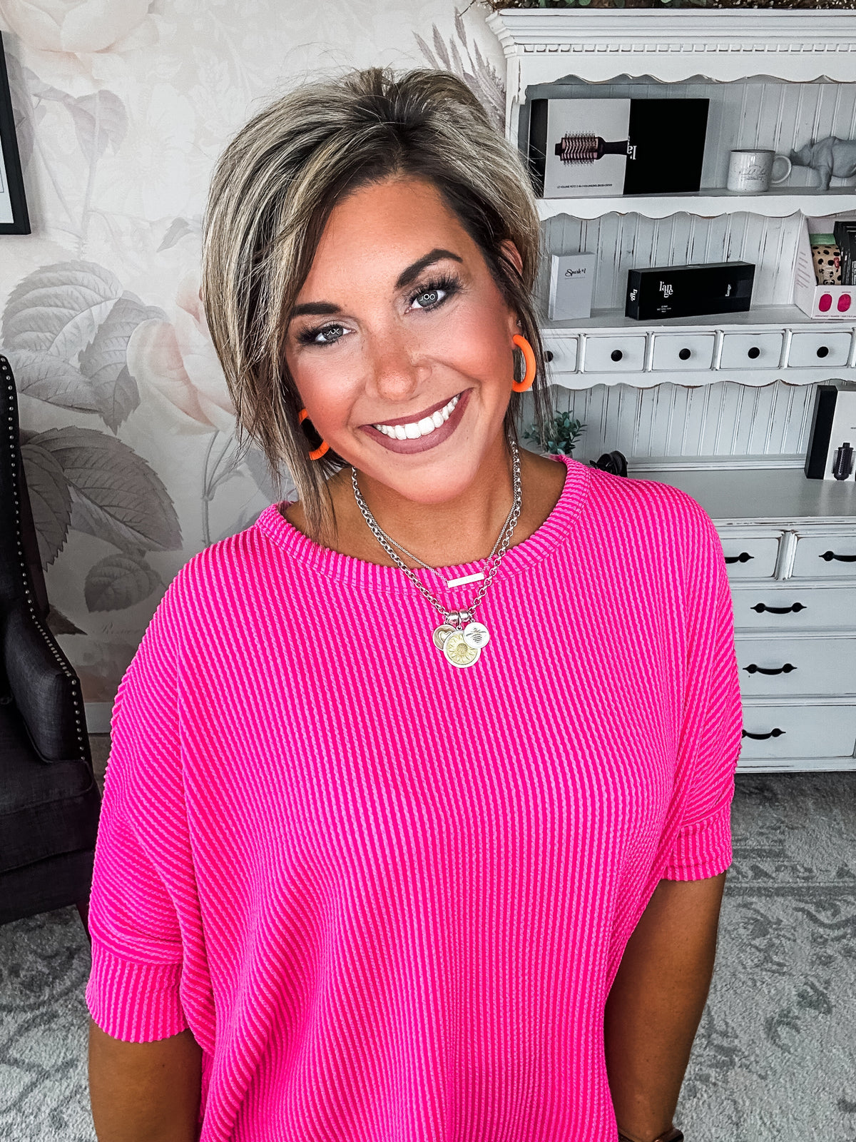 Got It Where I Want It Tunic Top - Hot Pink