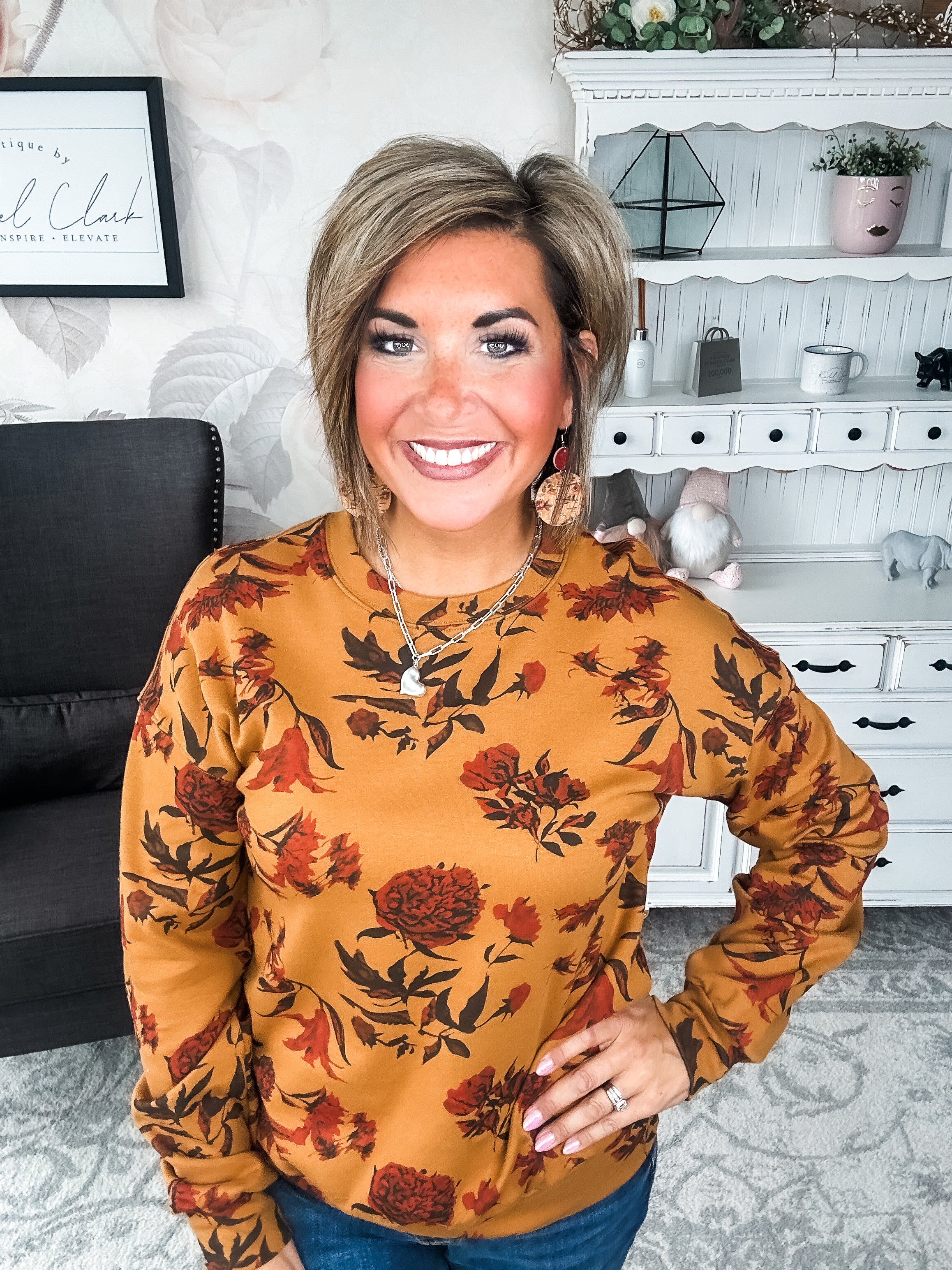 Ampersand Avenue University Pullover - Fall Bouquet