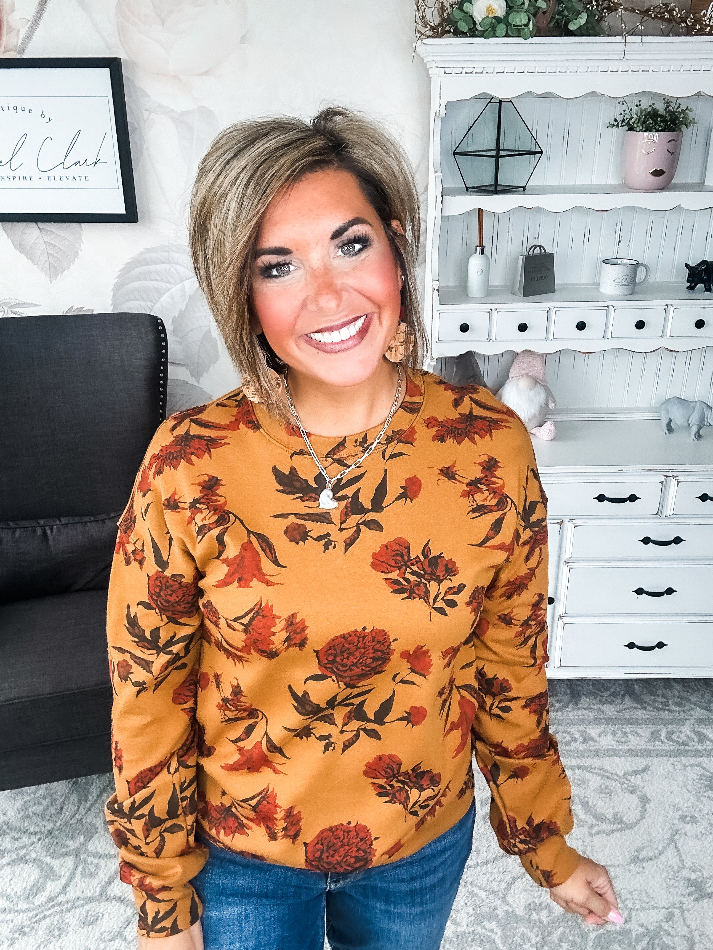 Ampersand Avenue University Pullover - Fall Bouquet