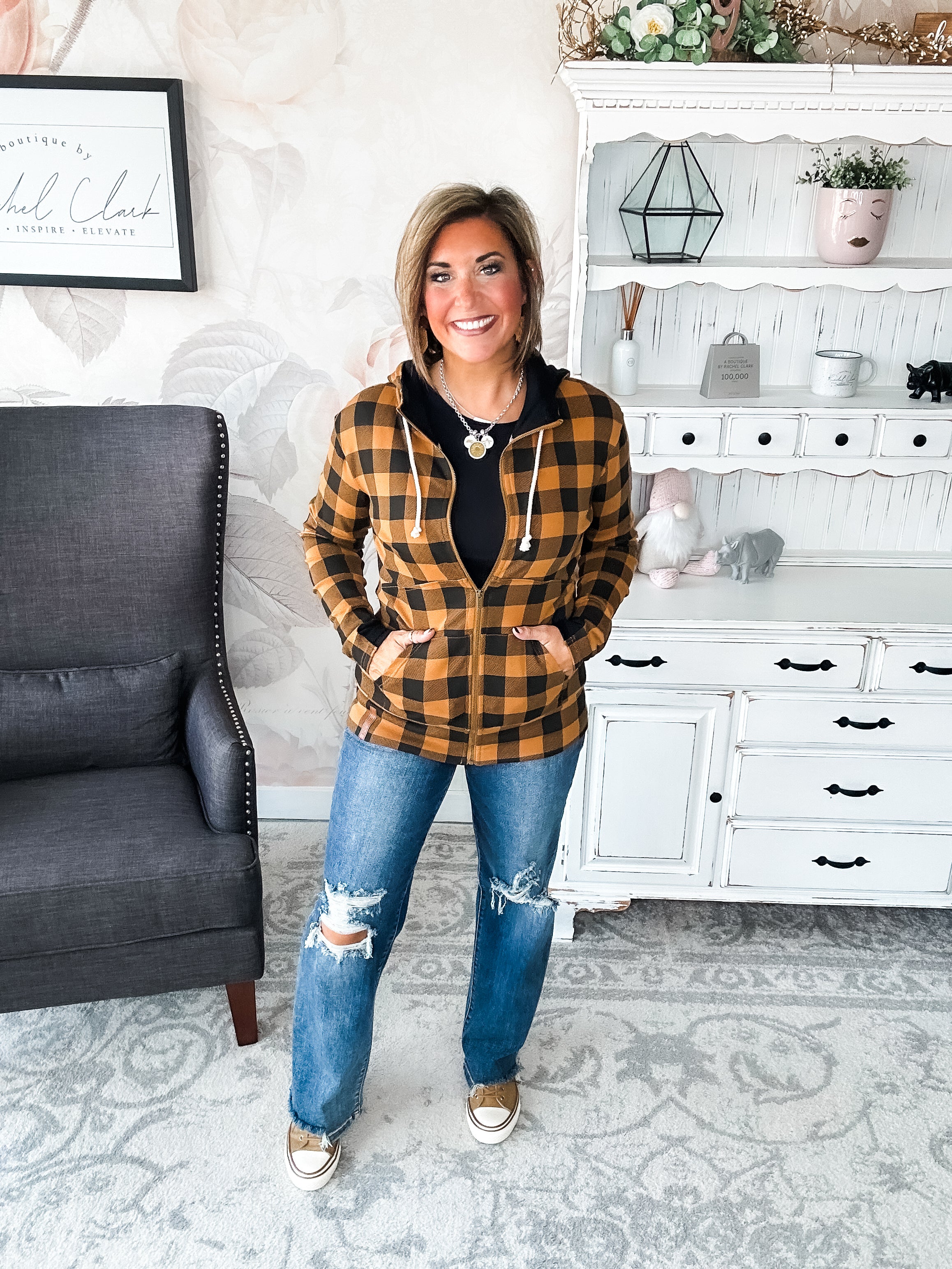 Ampersand Avenue Fullzip Sweatshirt Out of the Woods