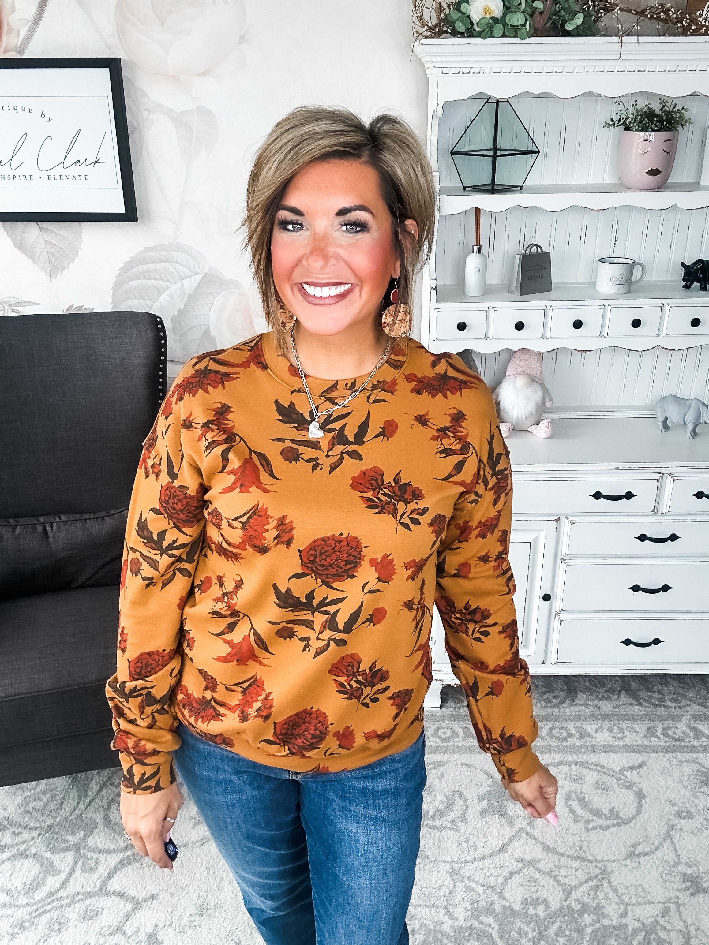 Ampersand Avenue University Pullover - Fall Bouquet