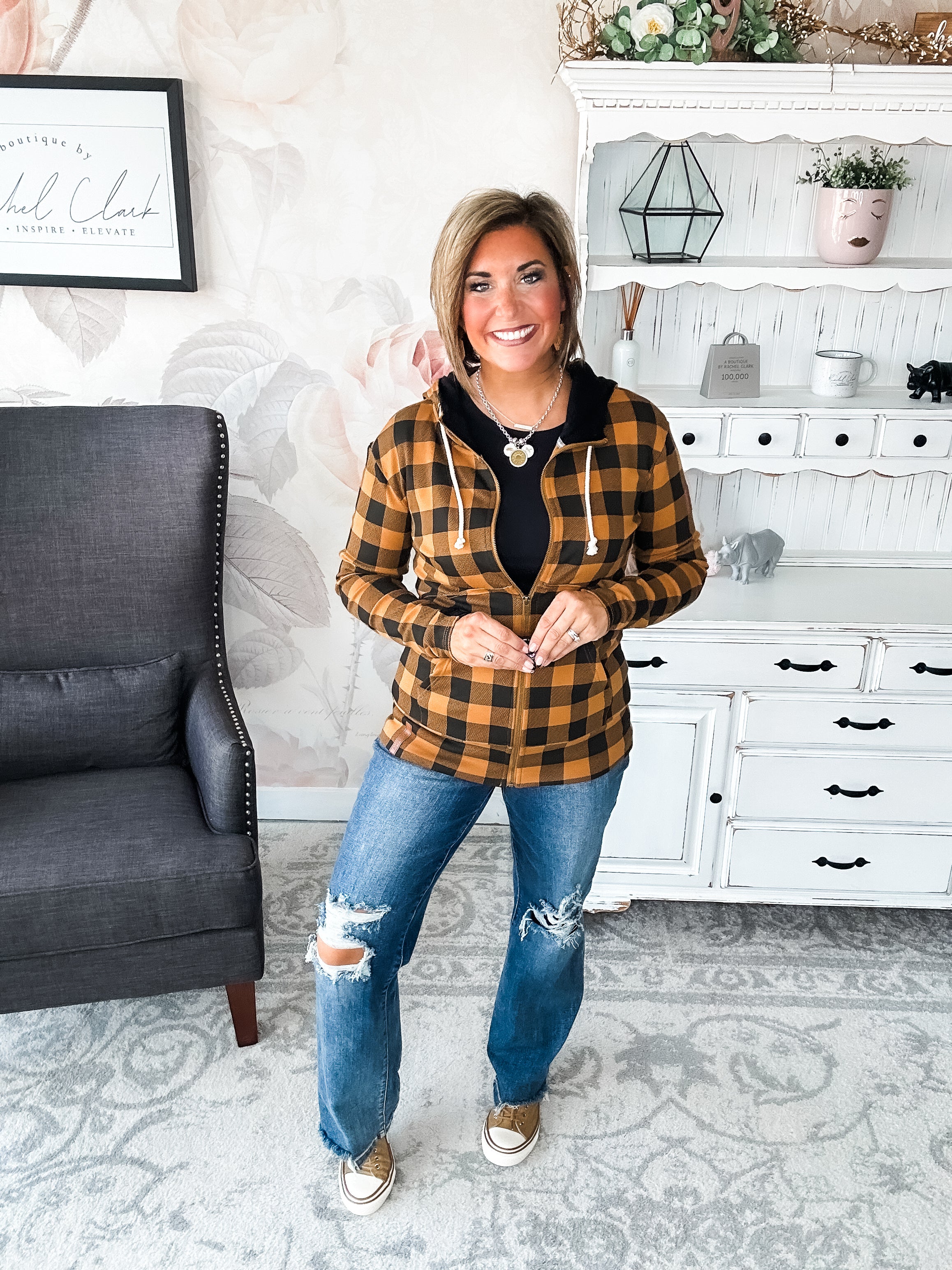 Ampersand Avenue Fullzip Sweatshirt Out of the Woods