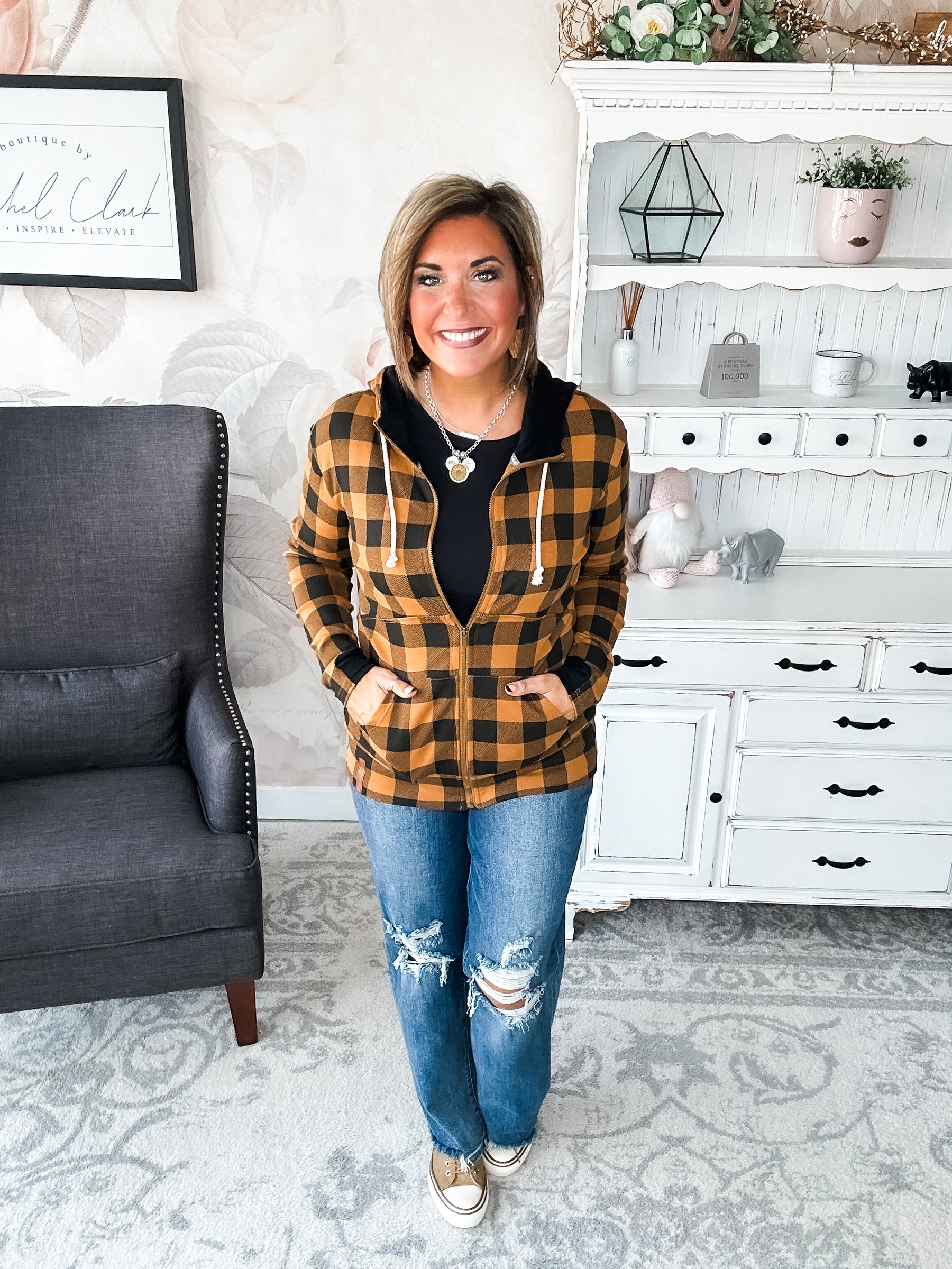 Ampersand Avenue Fullzip Sweatshirt Out of the Woods