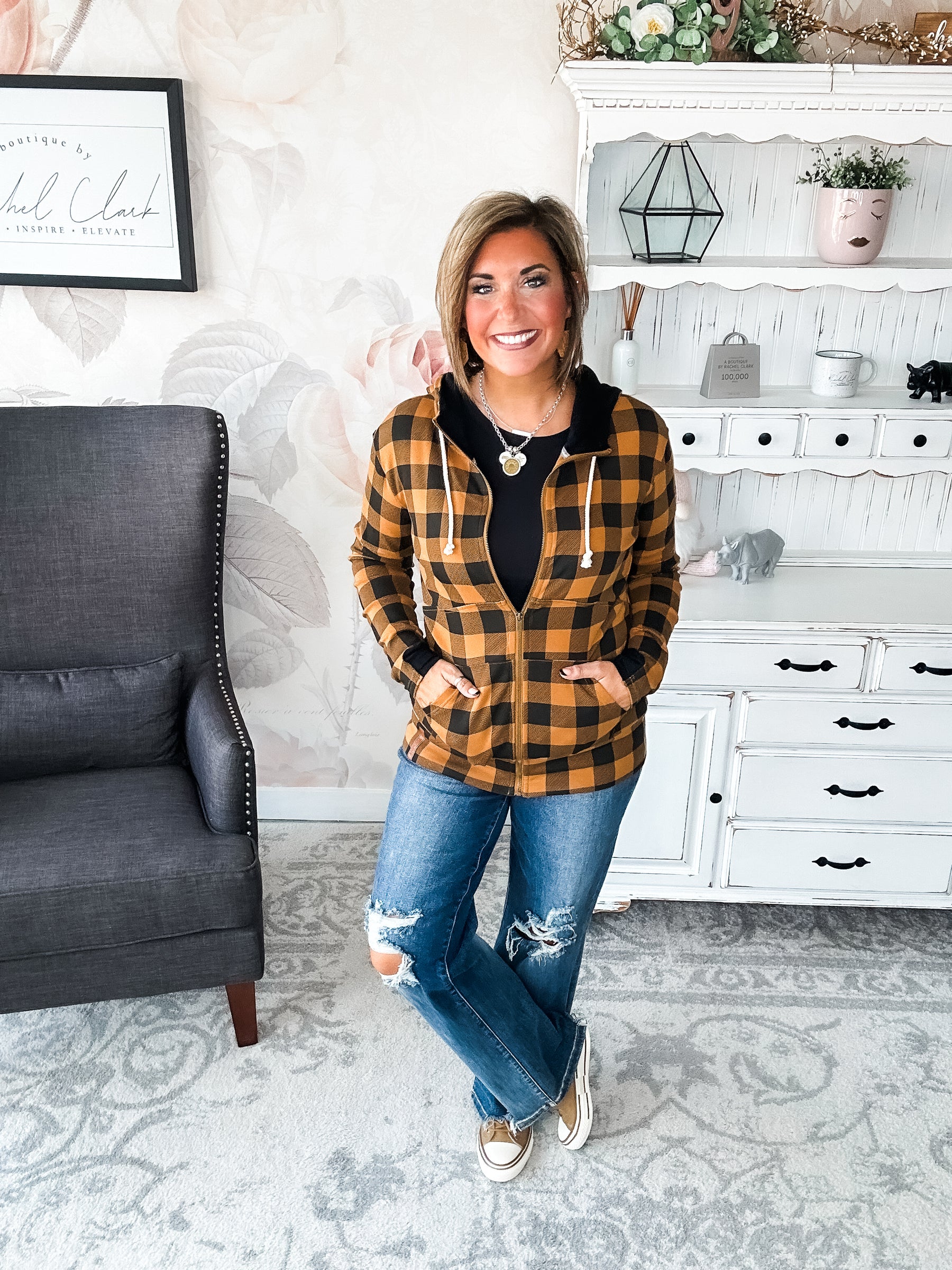 Ampersand Avenue Fullzip Sweatshirt Out of the Woods