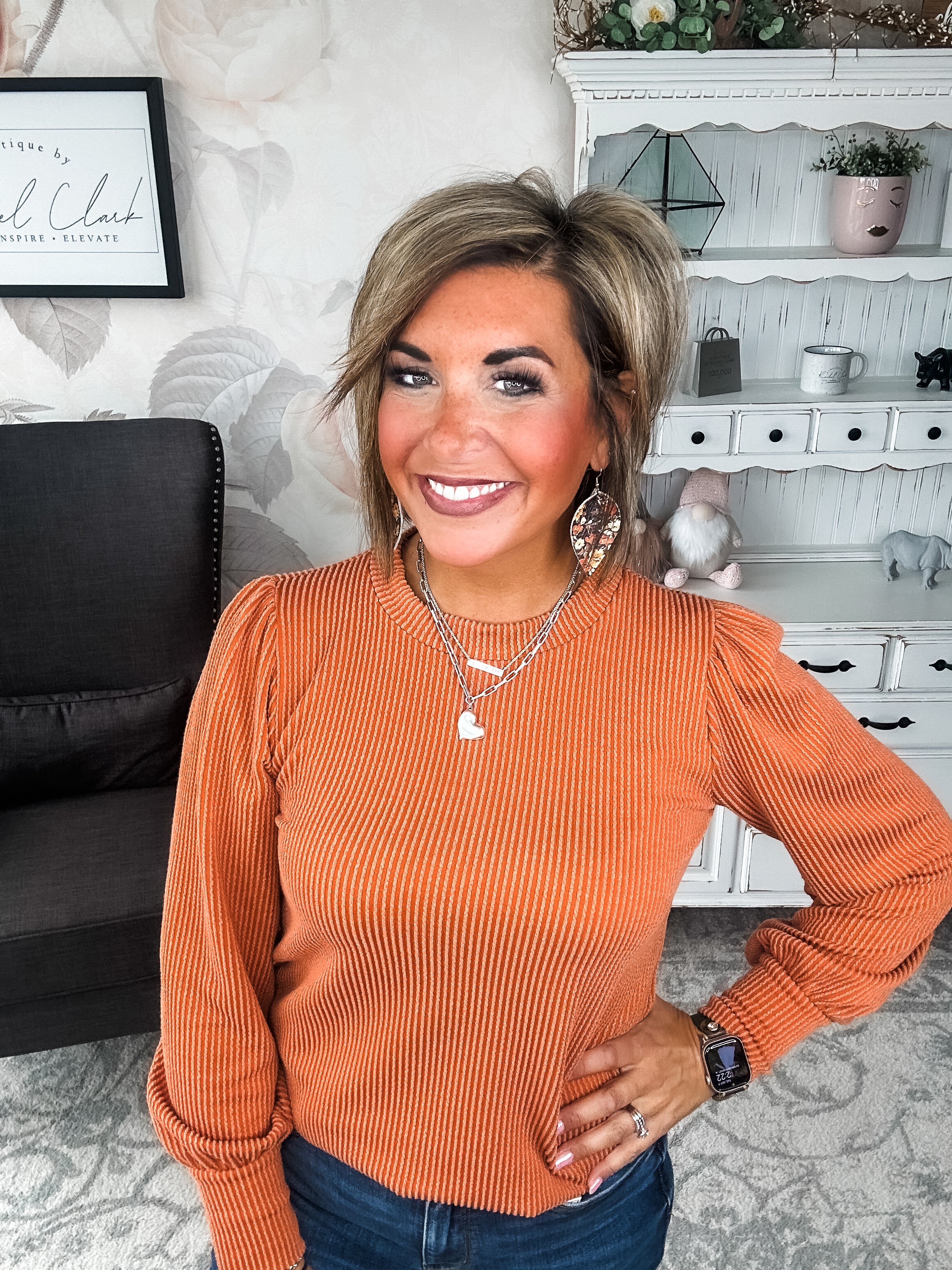 Share My Secret Pullover - Rust