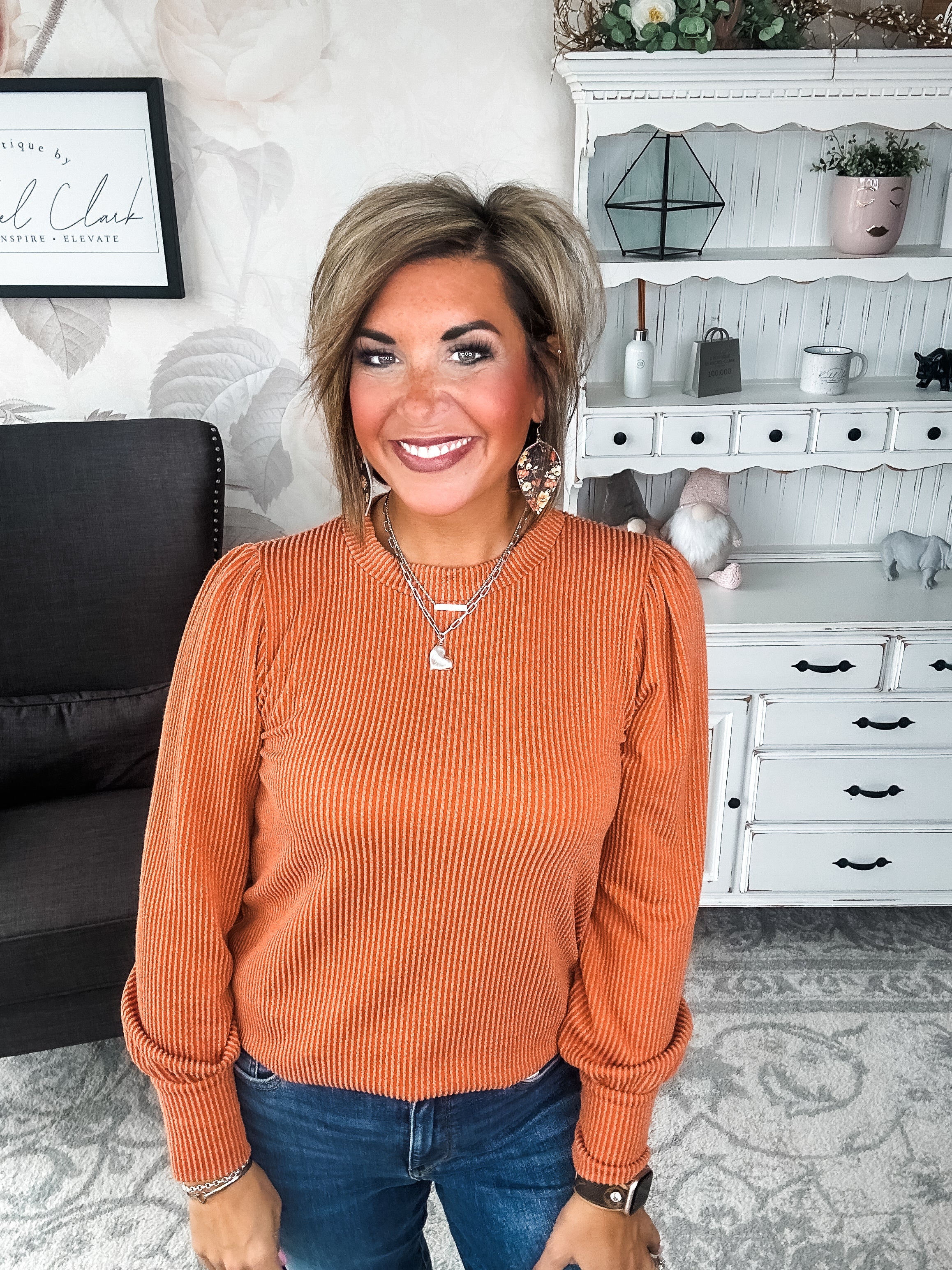 Share My Secret Pullover - Rust