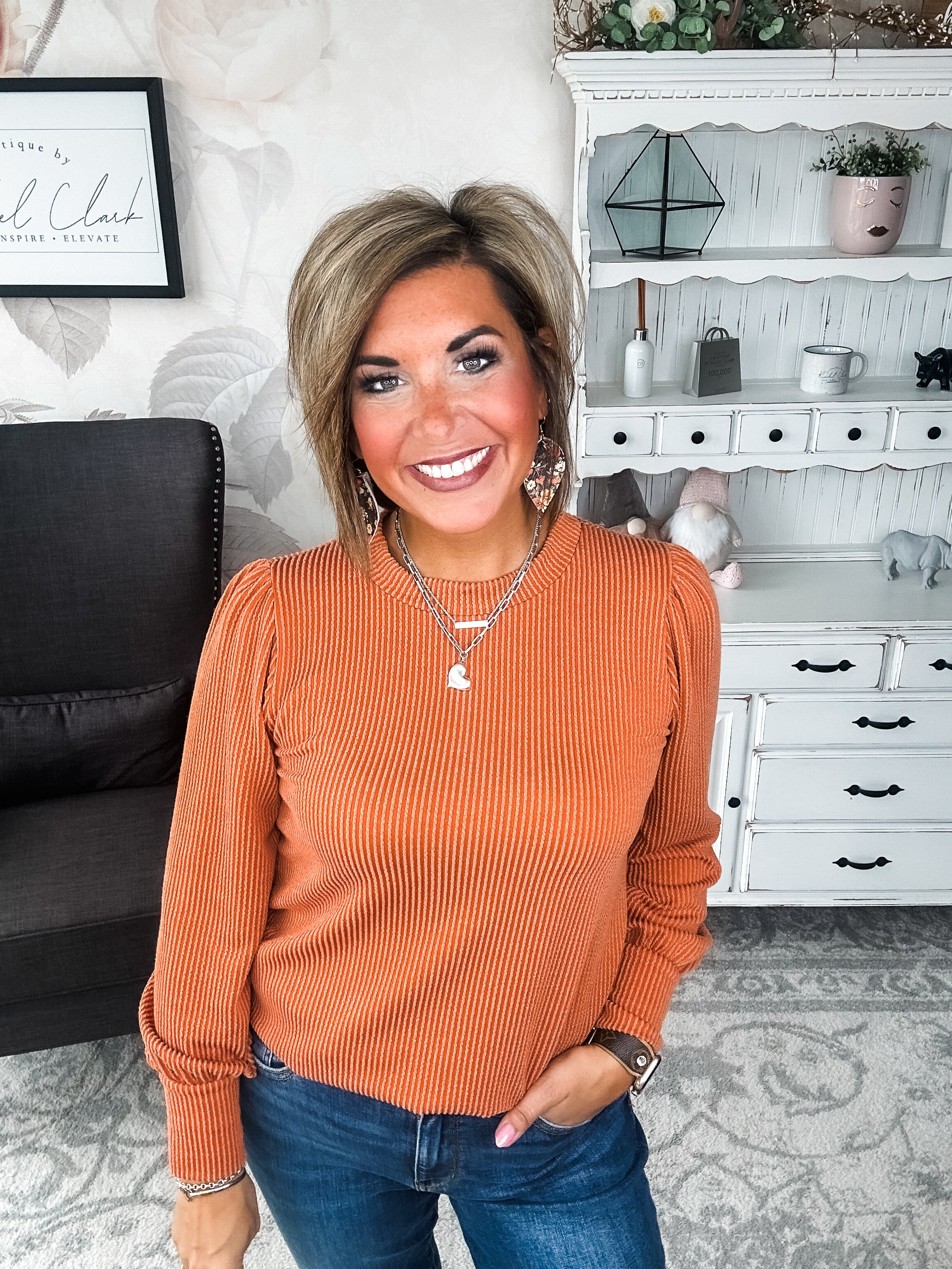 Share My Secret Pullover - Rust