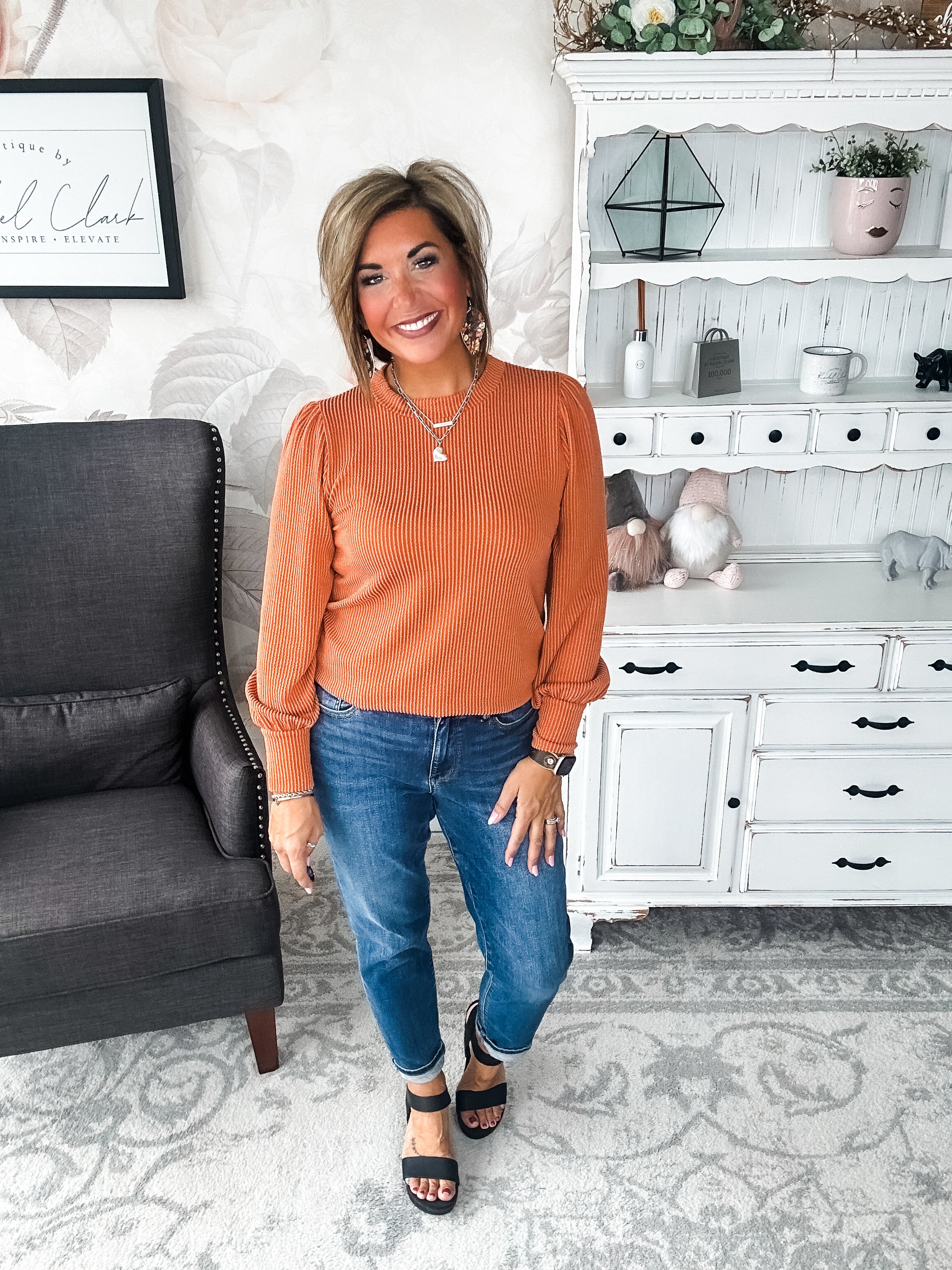 Share My Secret Pullover - Rust