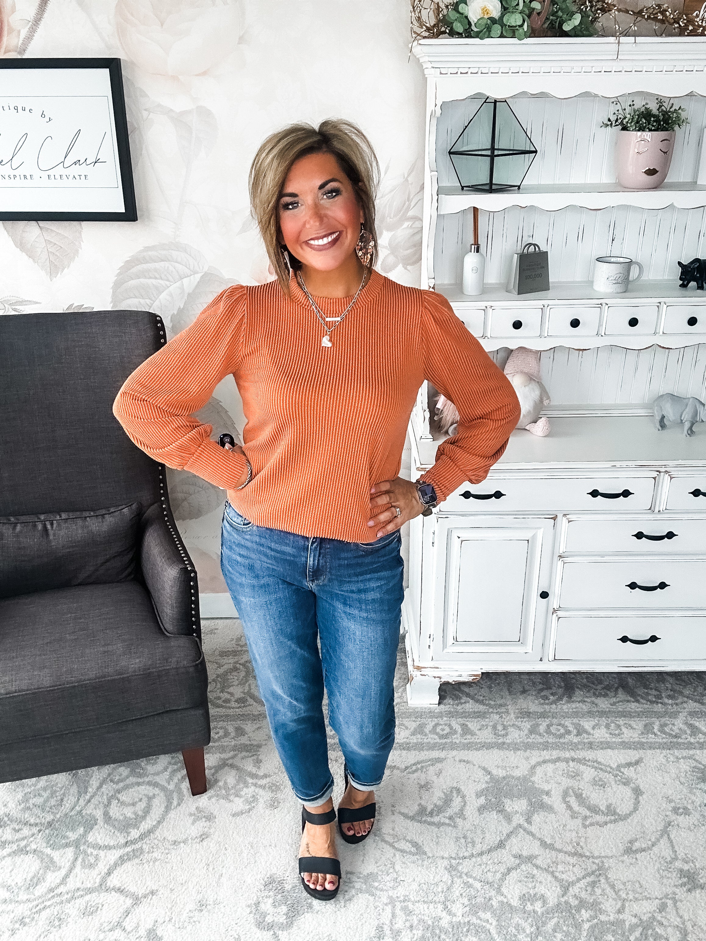 Share My Secret Pullover - Rust