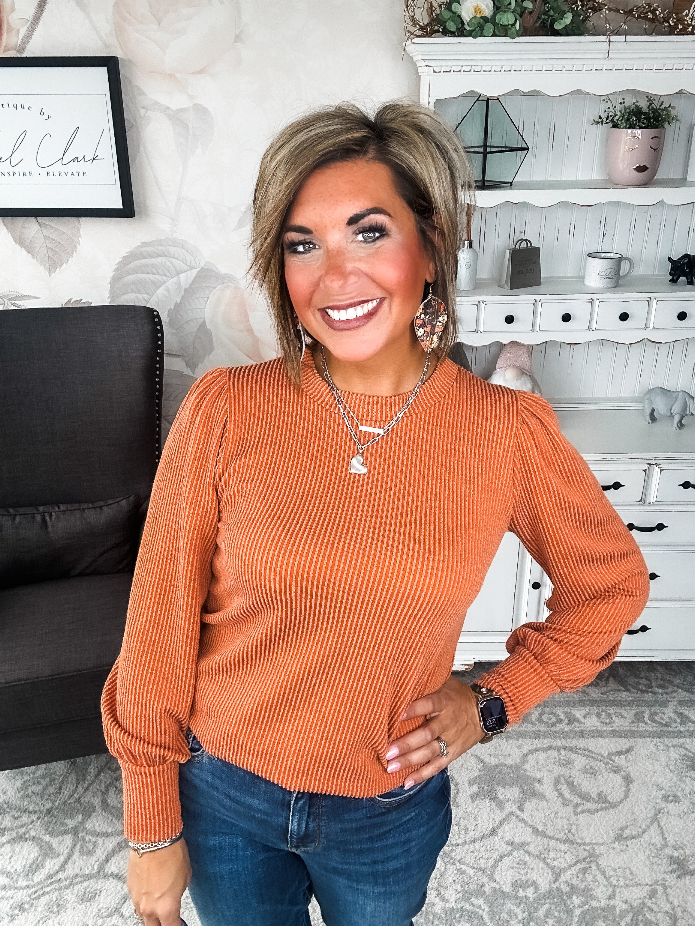 Share My Secret Pullover - Rust