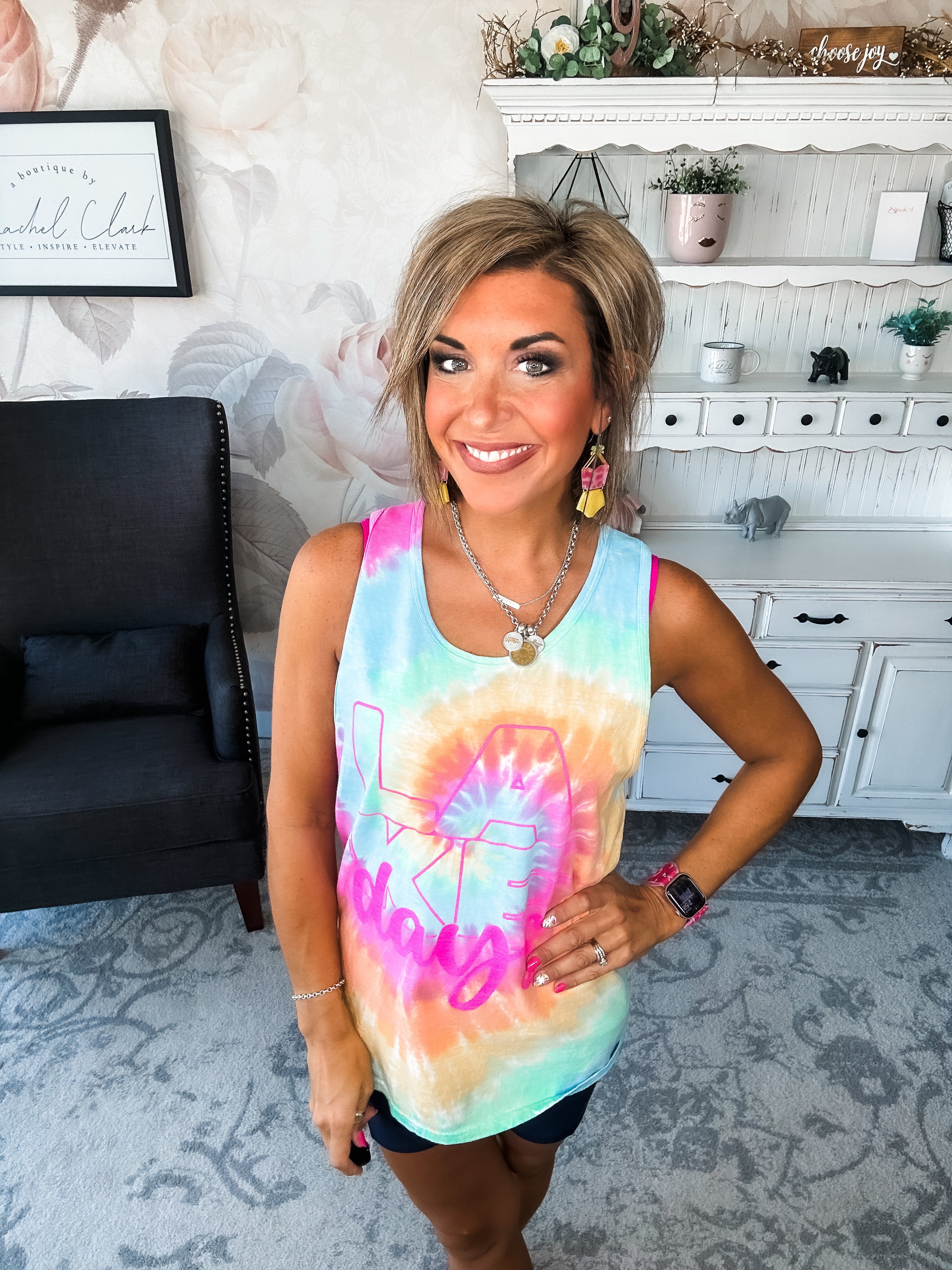 Lake Days Graphic Tank