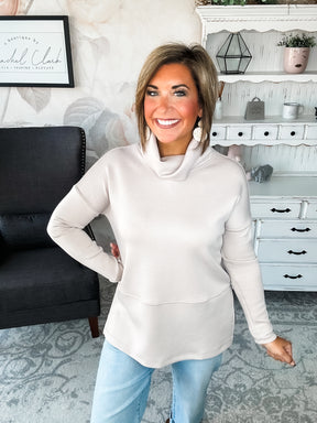 Cozy On The Weekend Cowlneck - Grey
