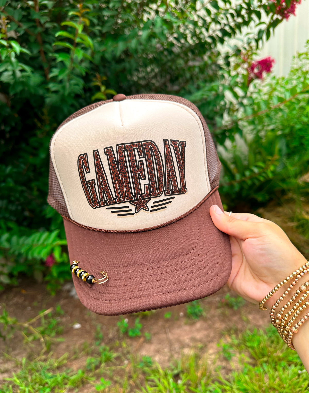 Leopard Gameday Tan/ Brown Trucker *ONLINE EXCLUSIVE*