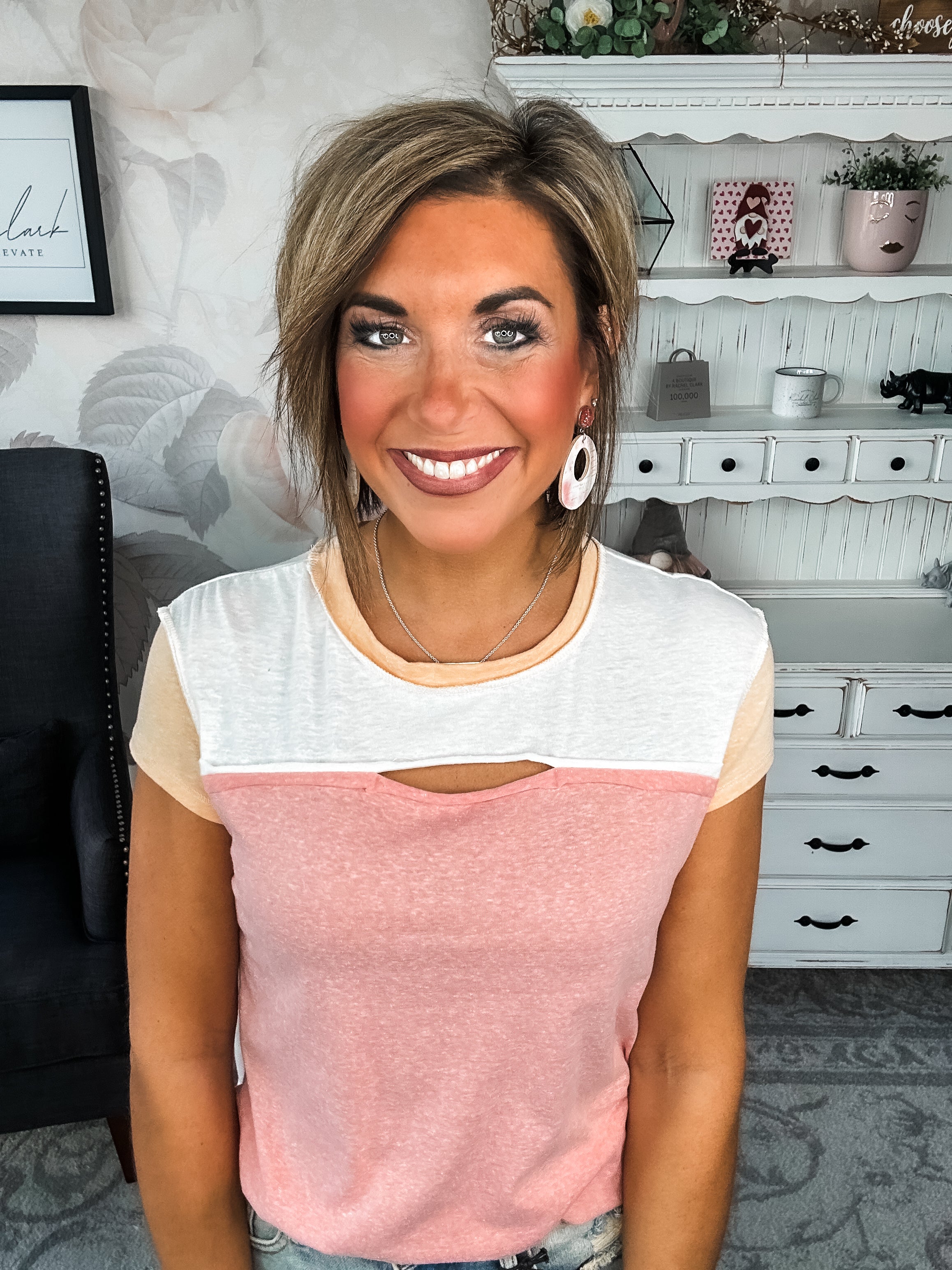 Keep On Trying Tee - Pink