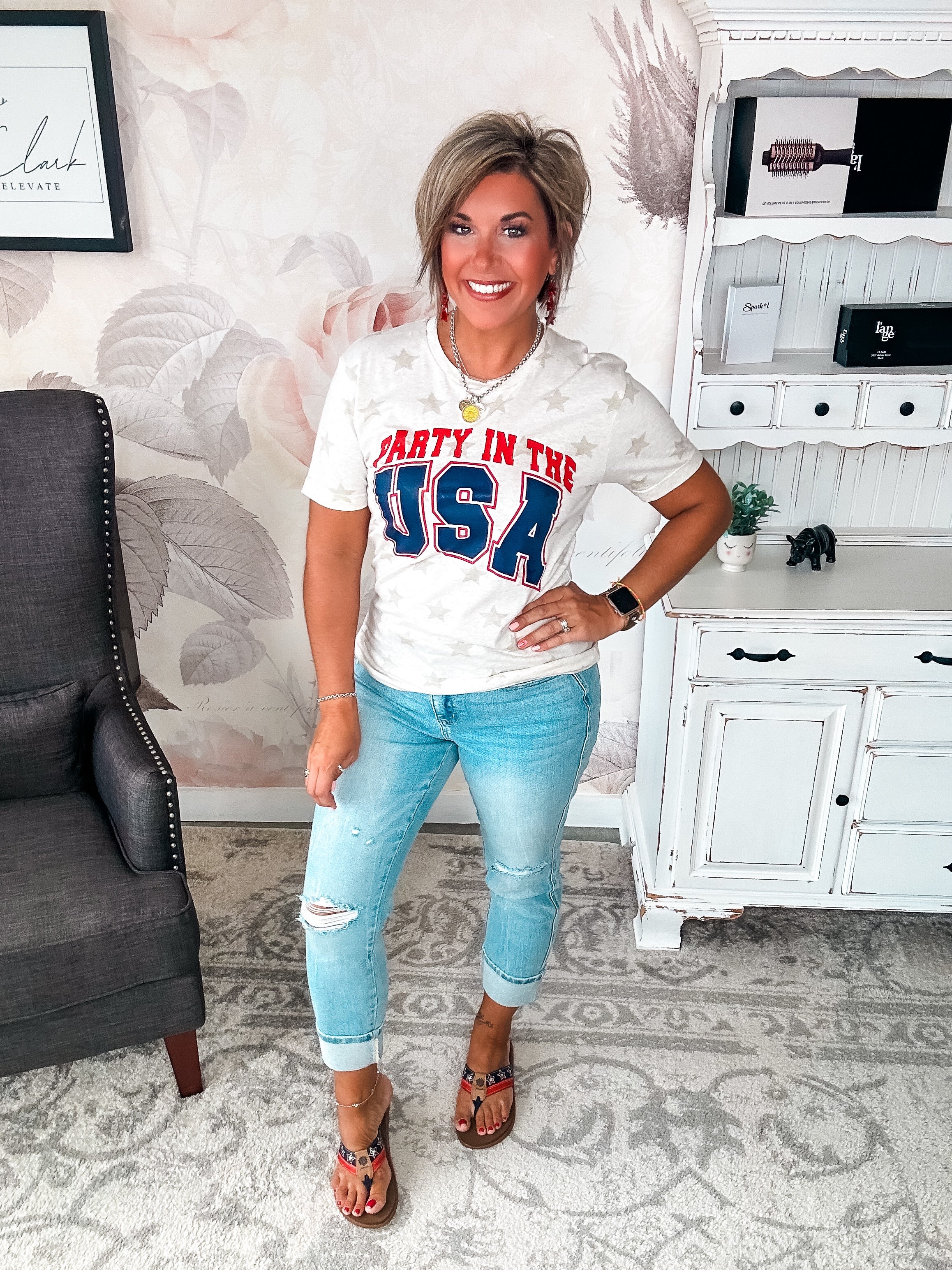 Party In The USA Stars Tee