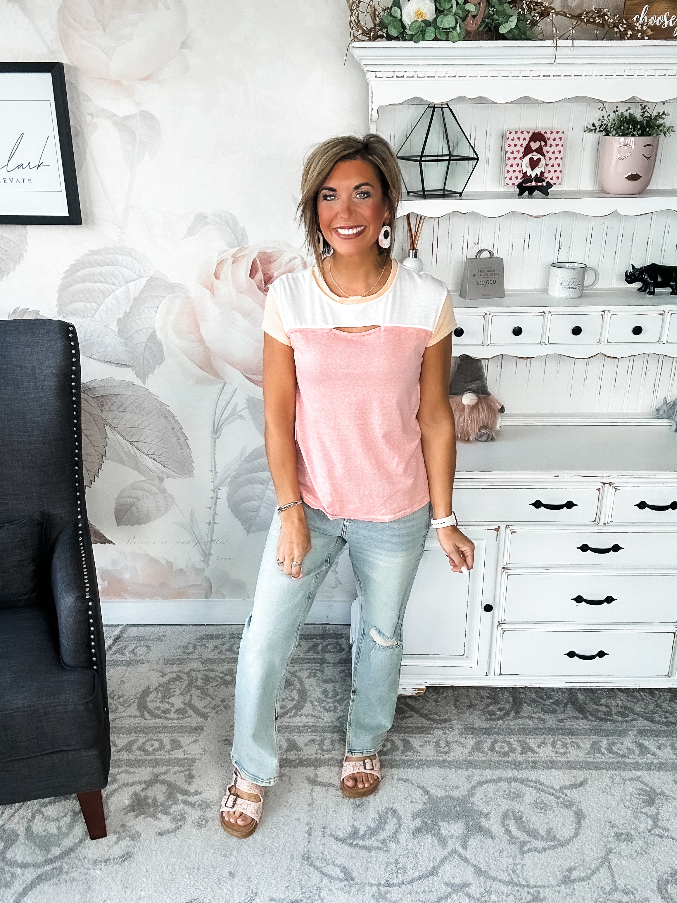 Keep On Trying Tee - Pink