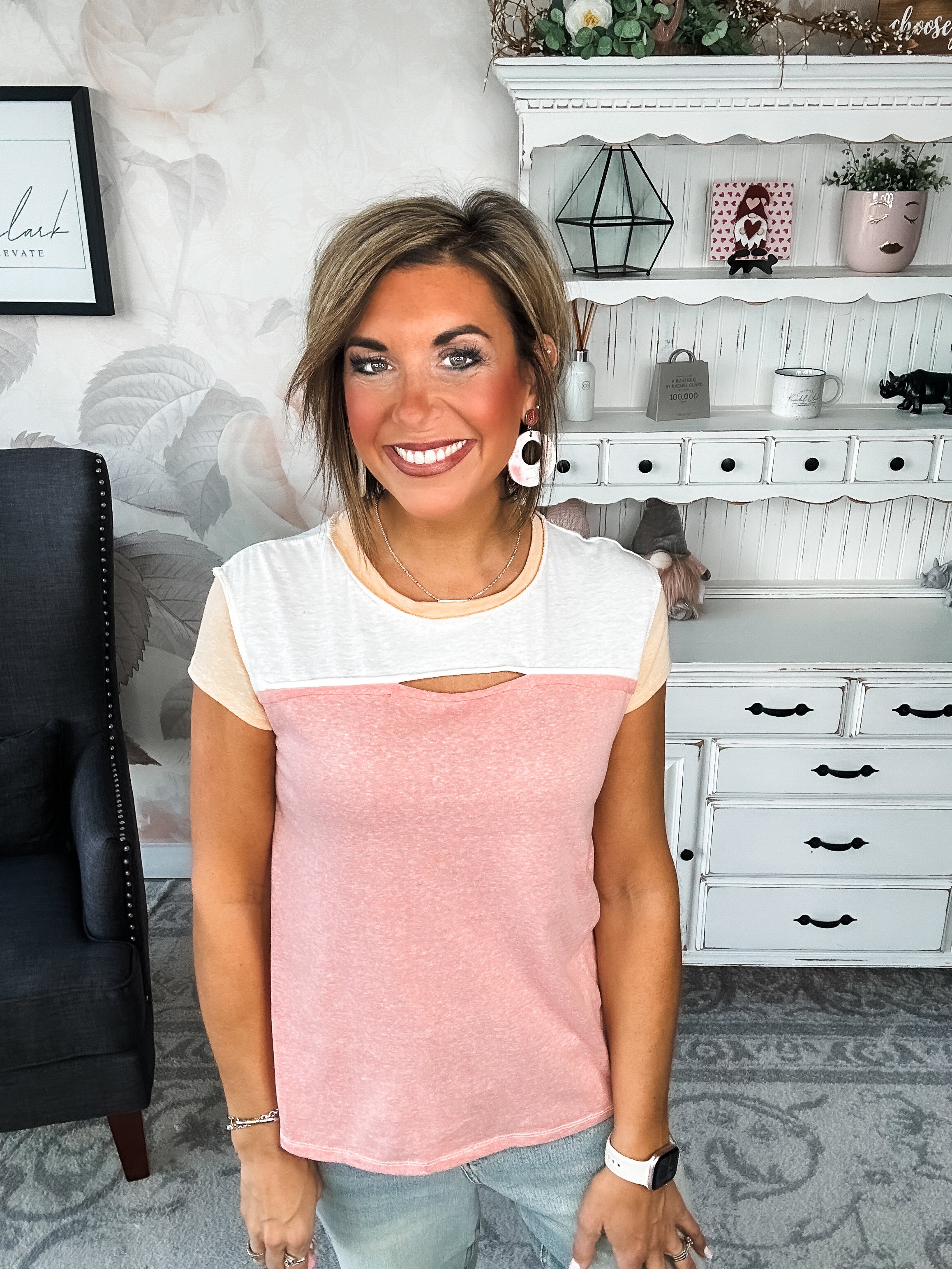 Keep On Trying Tee - Pink