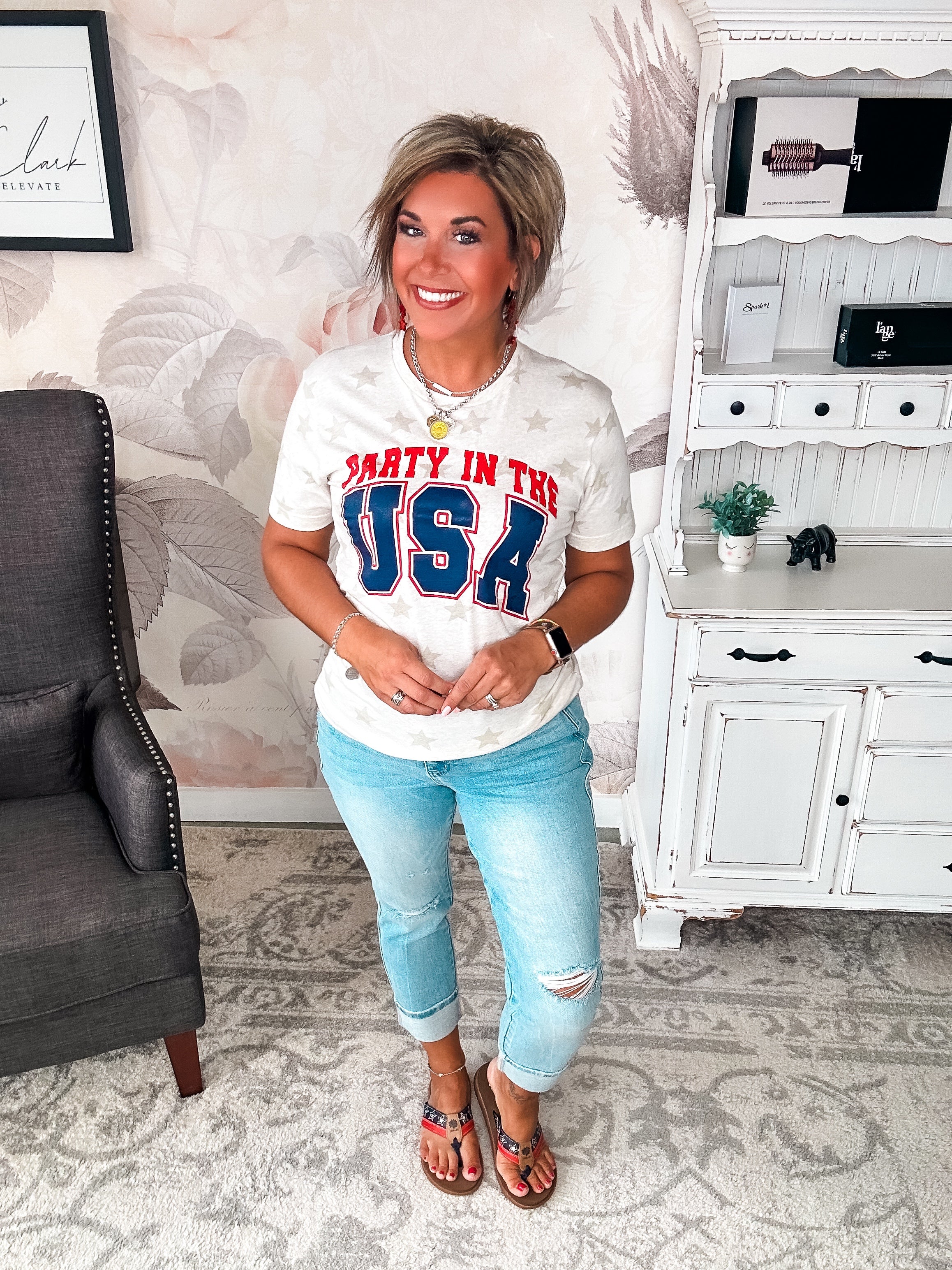 Party In The USA Stars Tee