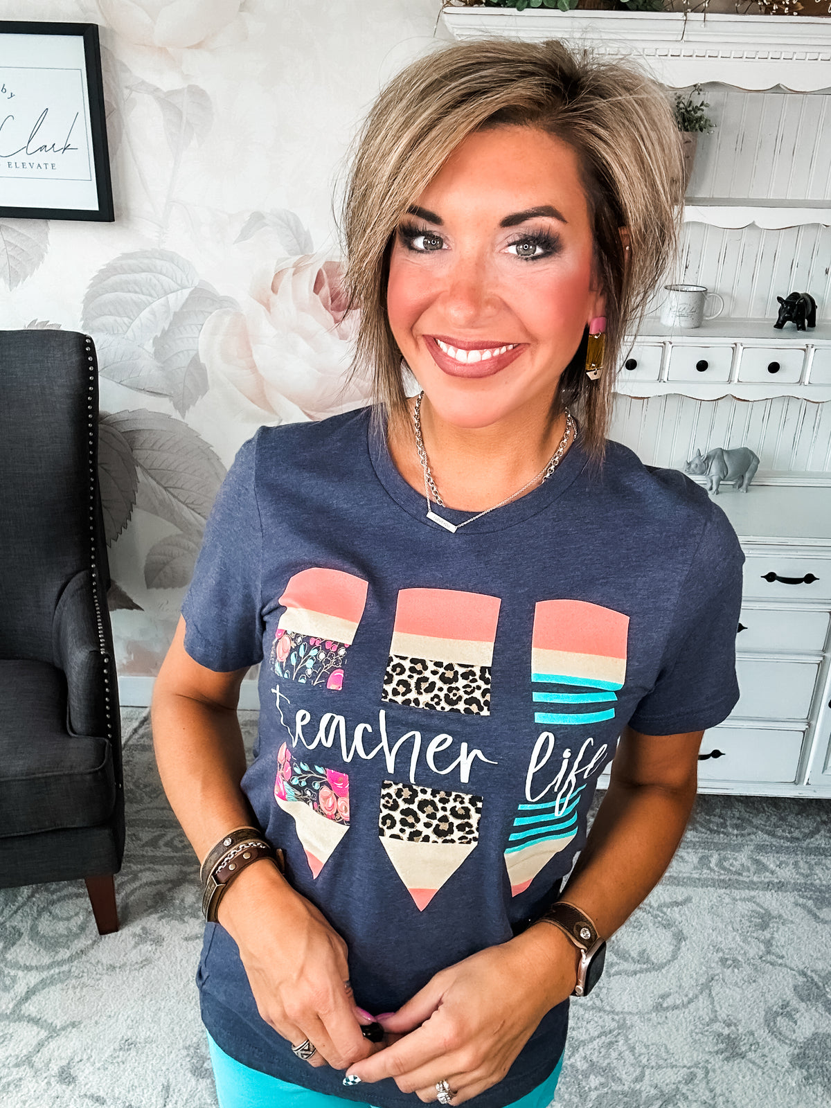 Teacher Life Graphic Tee