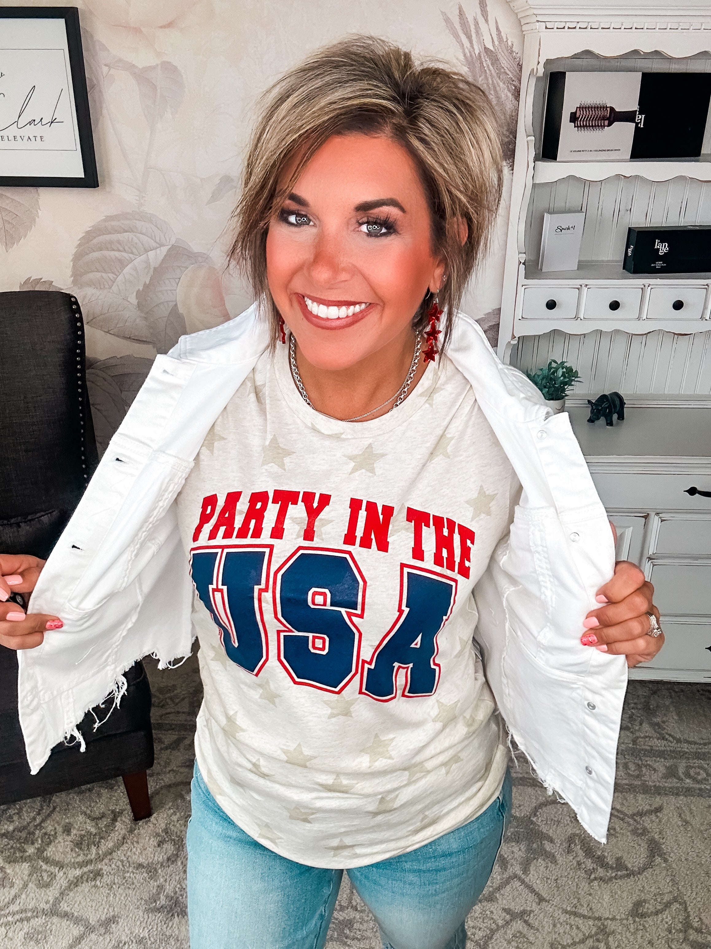 Party In The USA Stars Tee