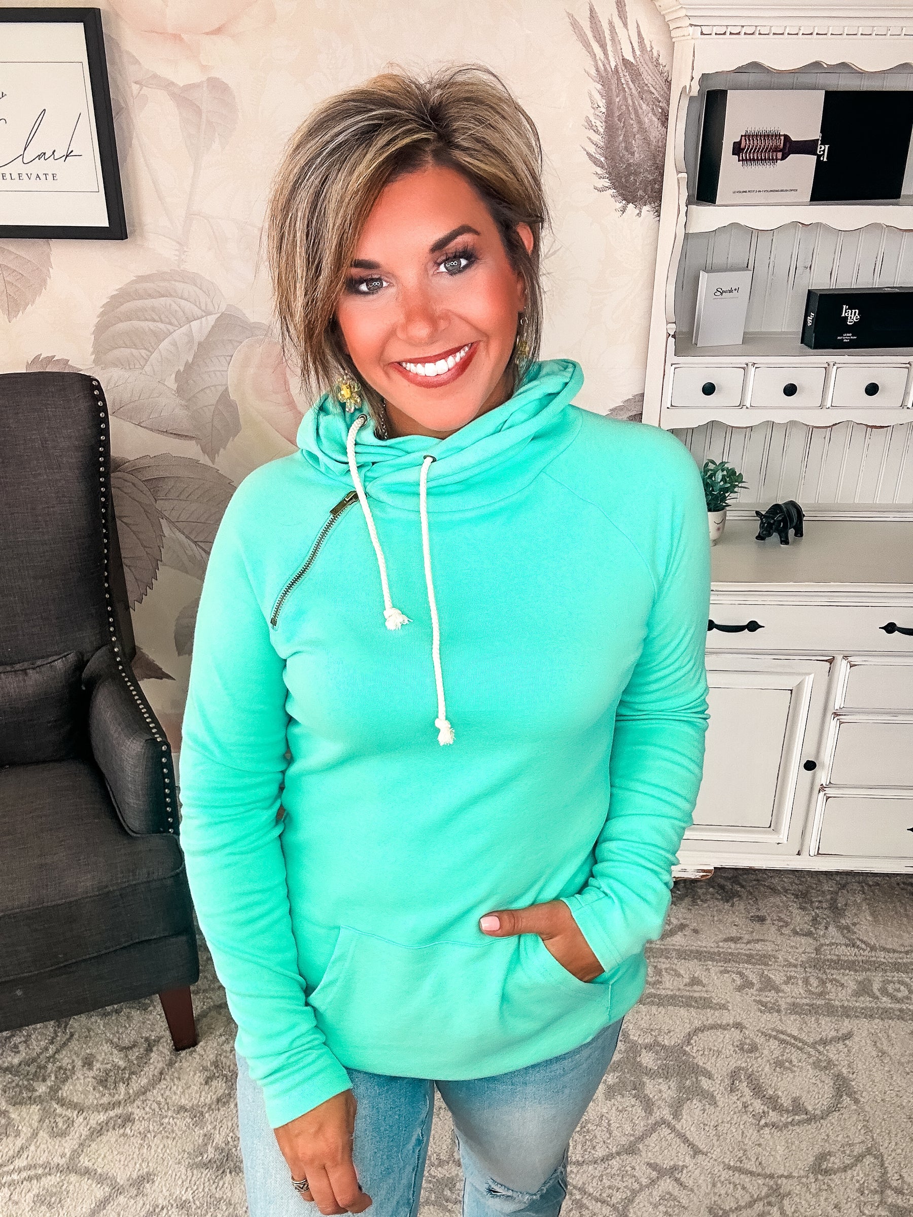 Ampersand Avenue - Doublehood™ Sweatshirt - Aqua