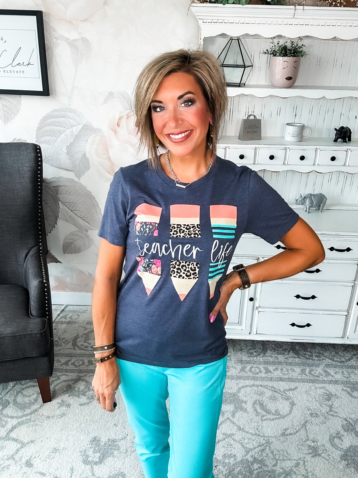 Teacher Life Graphic Tee