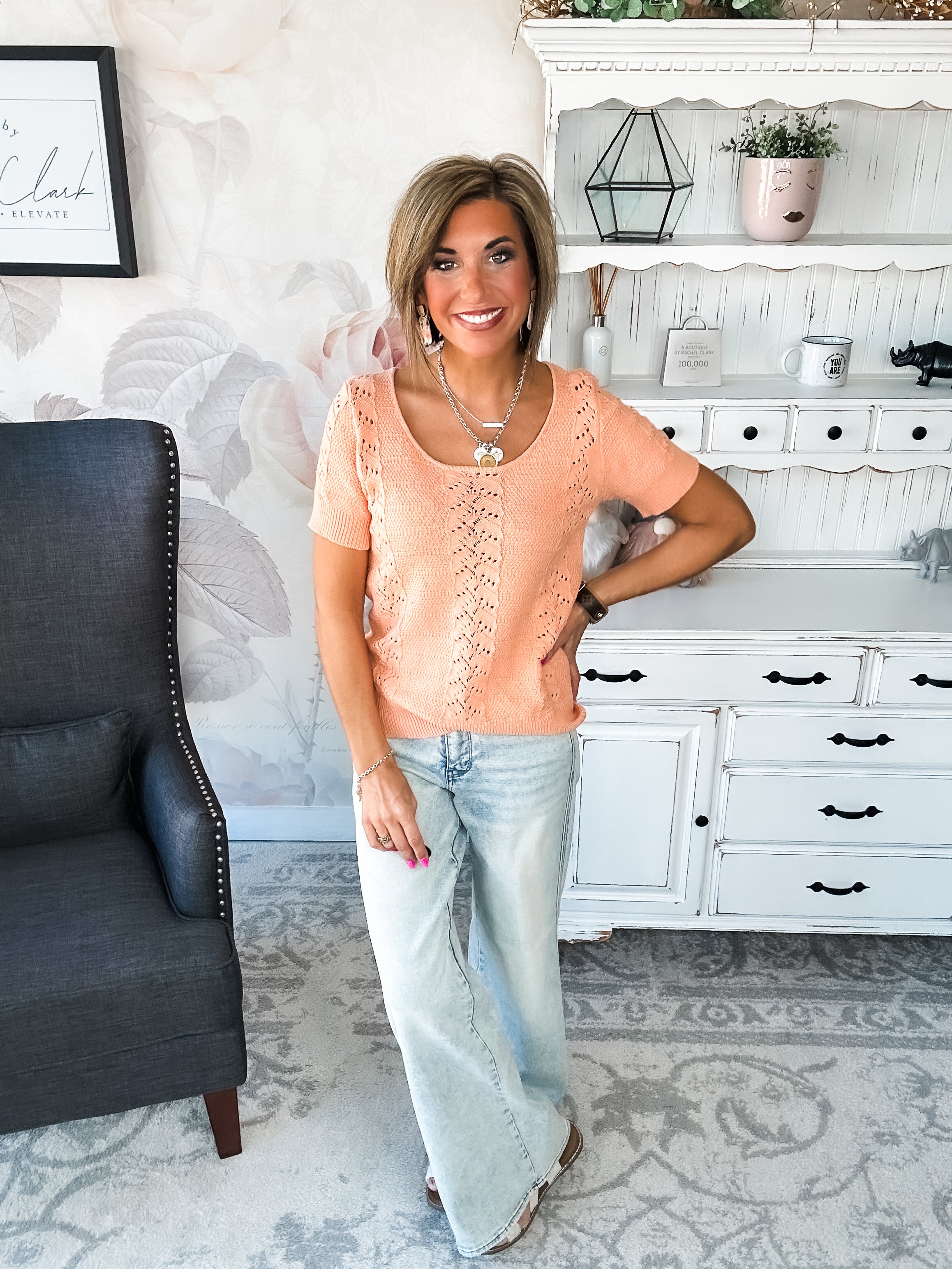 No More Words Knit Top
