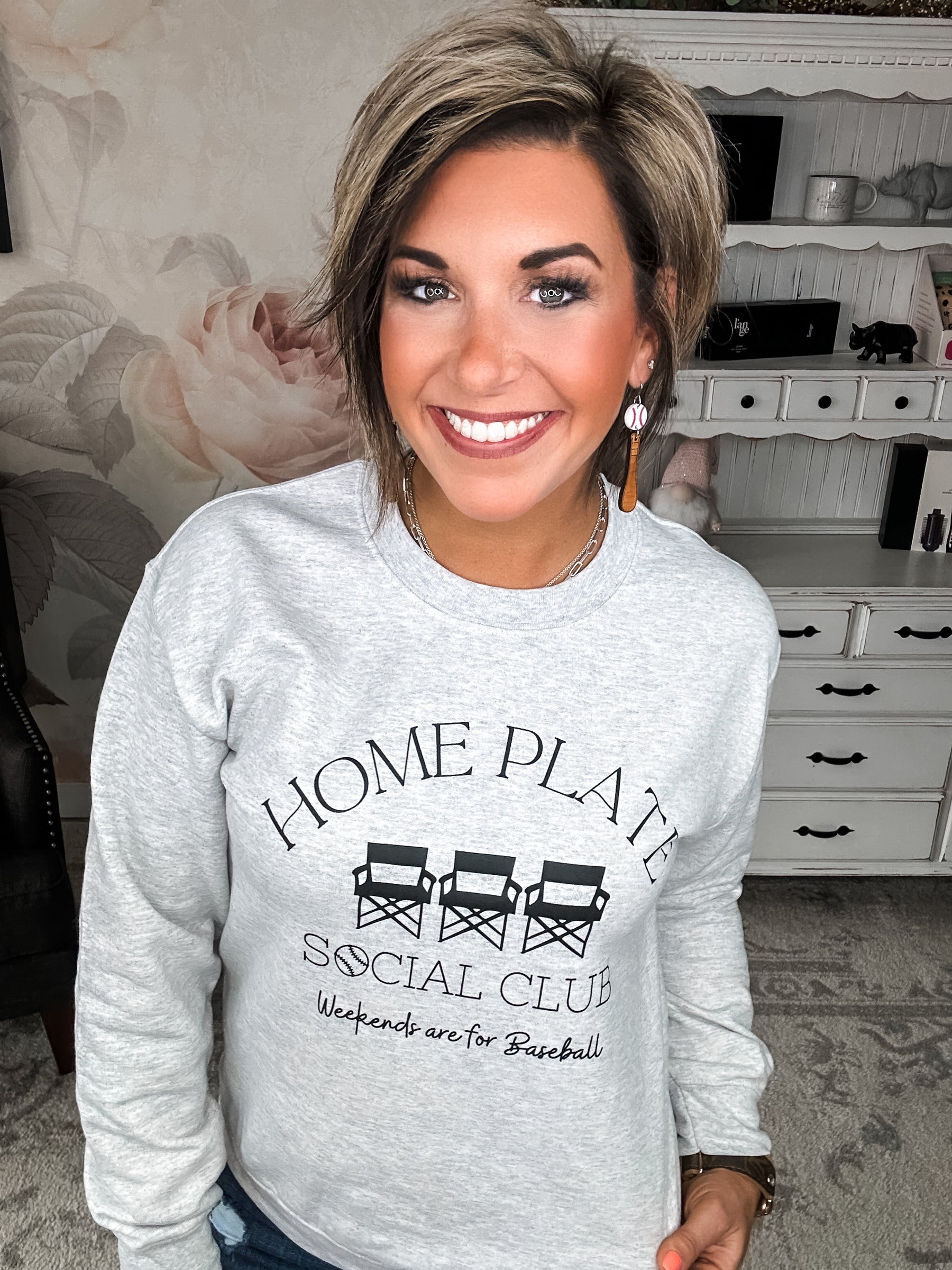 Home Plate Social Club Pullover Sweatshirt