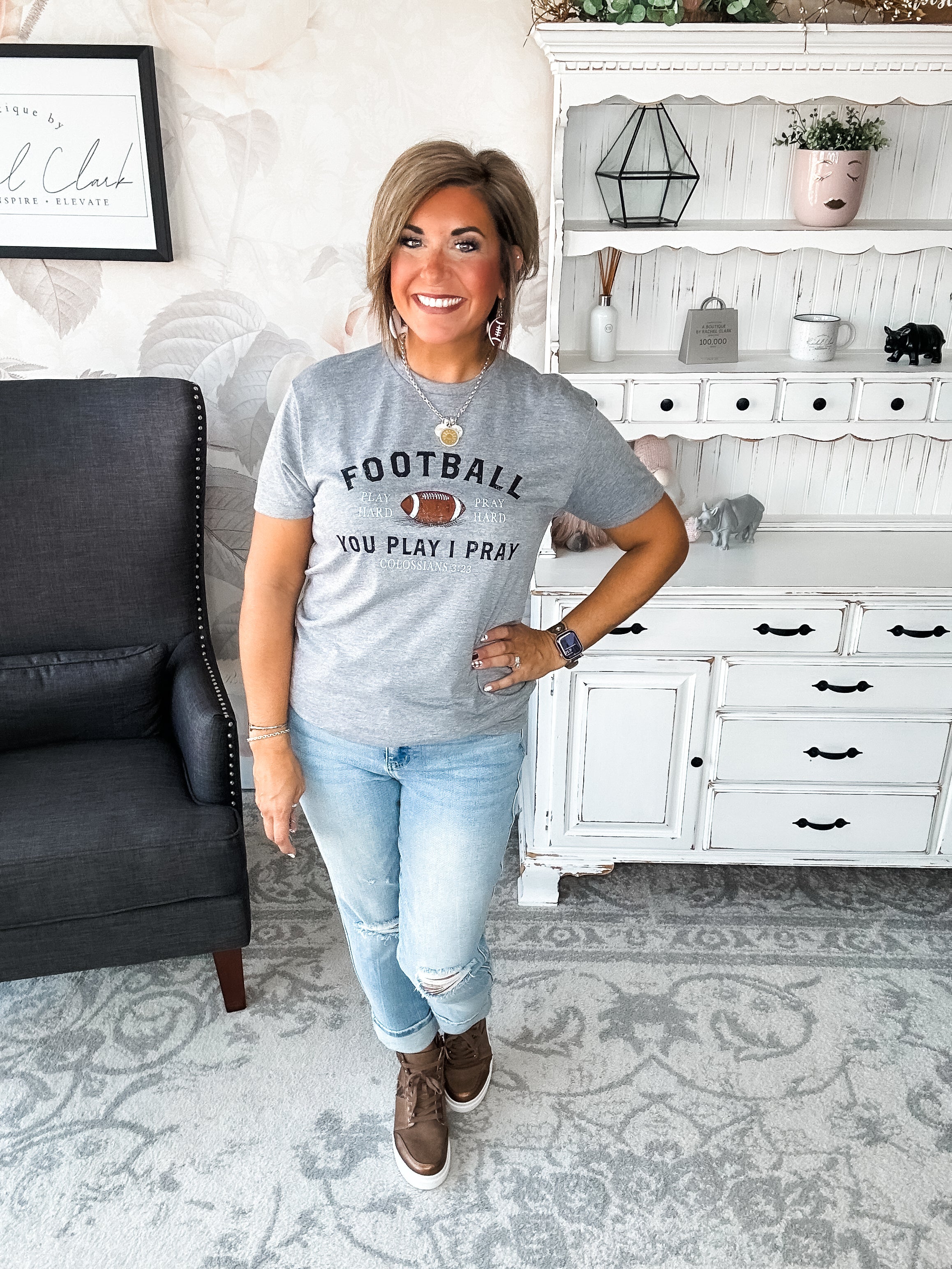 Play Hard, Pray Hard Graphic Tee