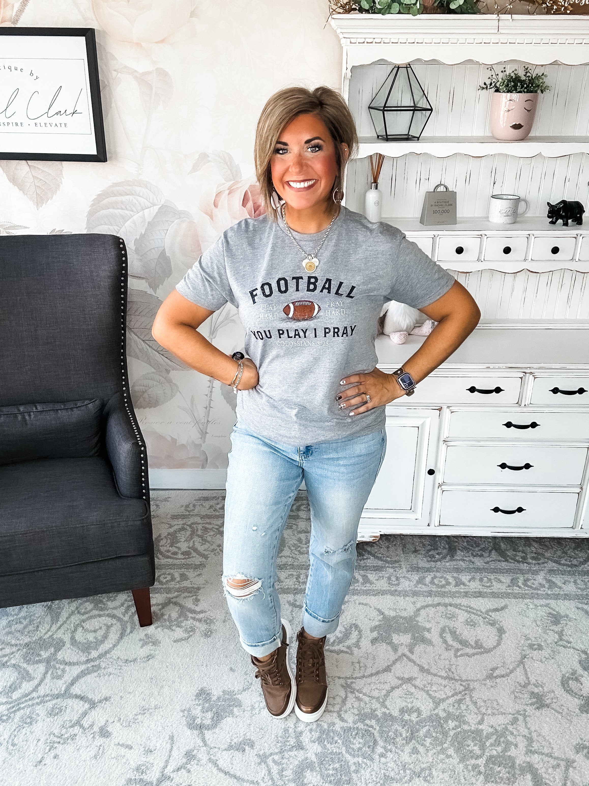 Play Hard, Pray Hard Graphic Tee