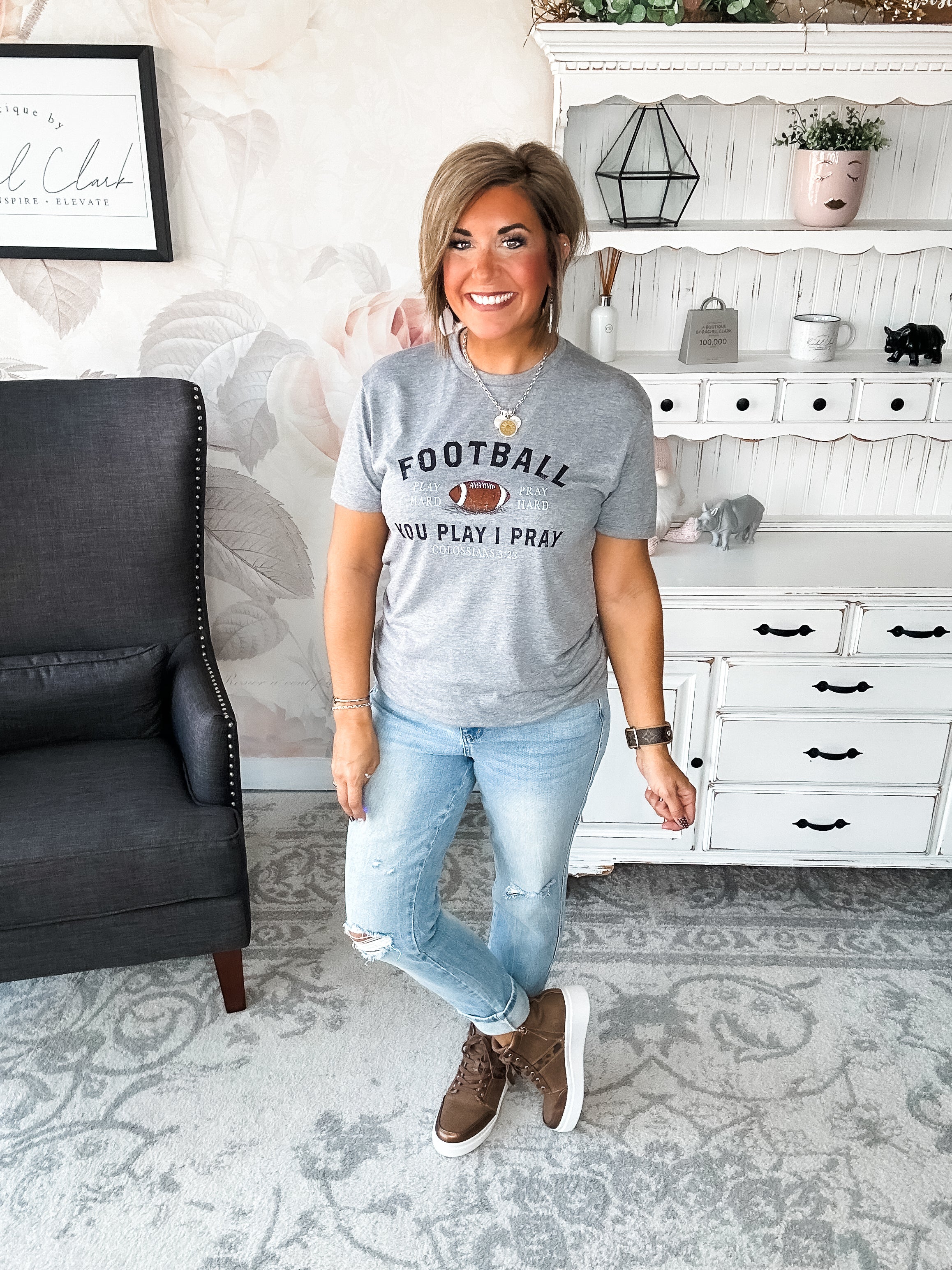 Play Hard, Pray Hard Graphic Tee