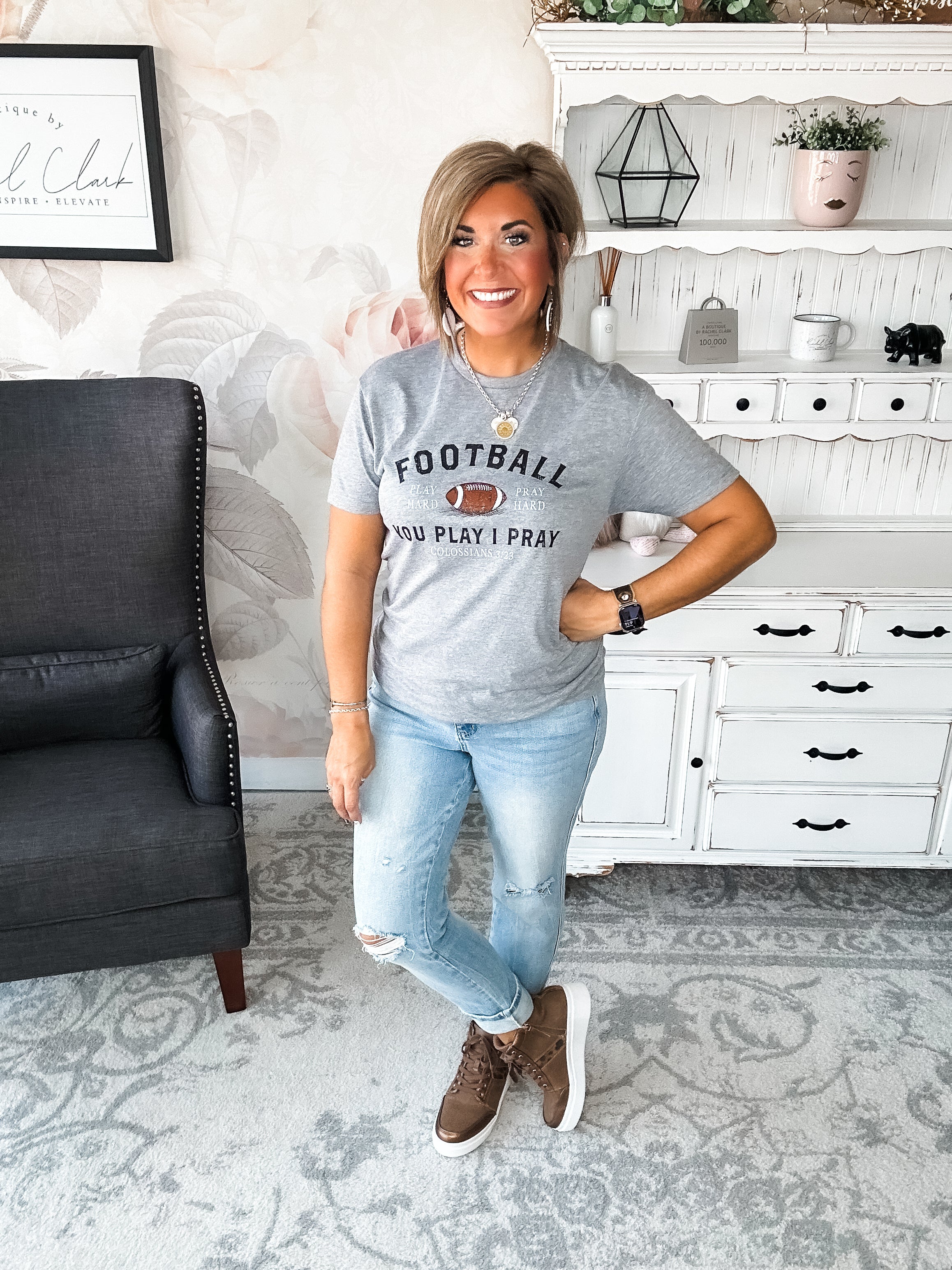 Play Hard, Pray Hard Graphic Tee