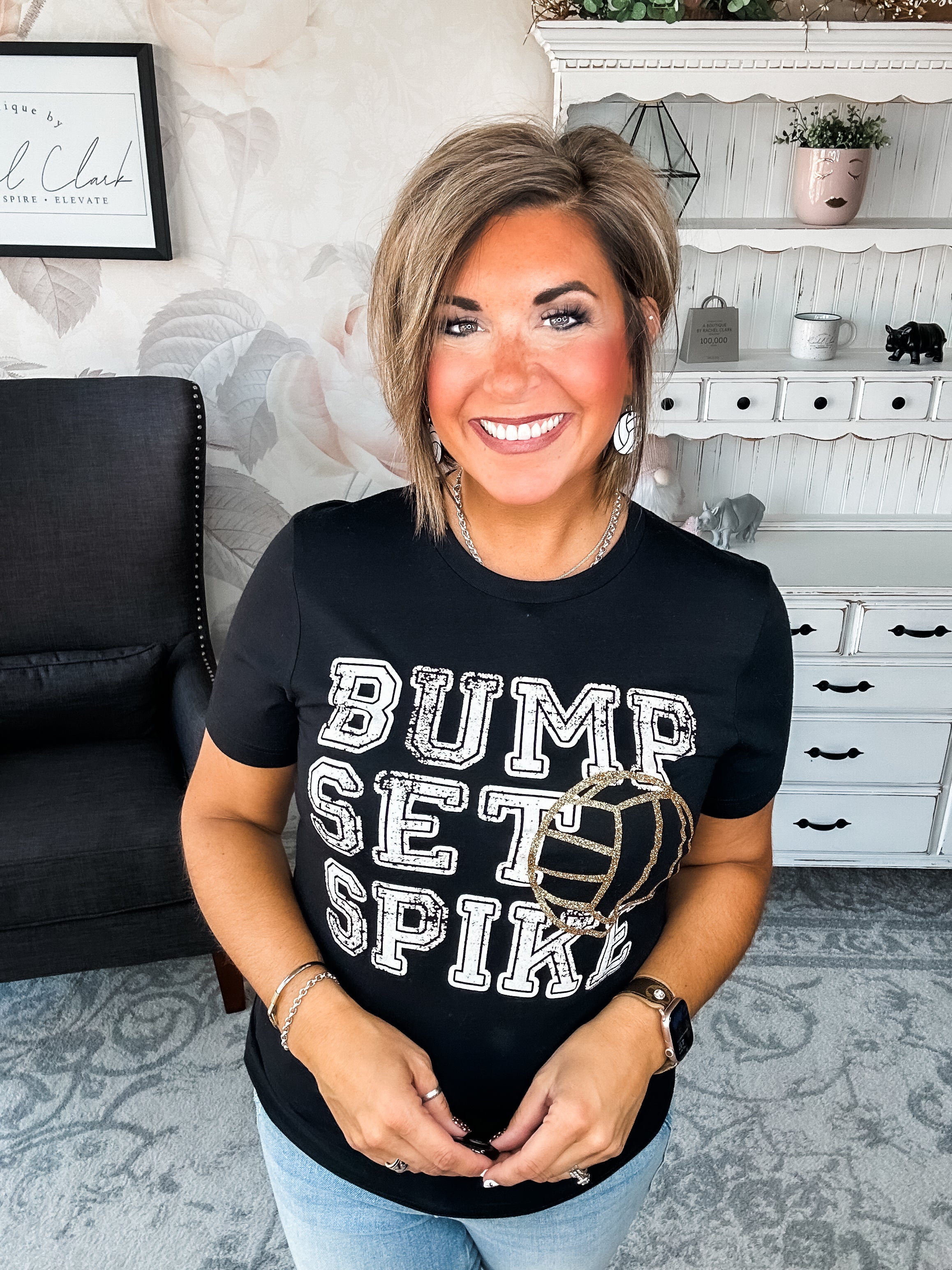 Bump, Set, Spike Graphic Tee