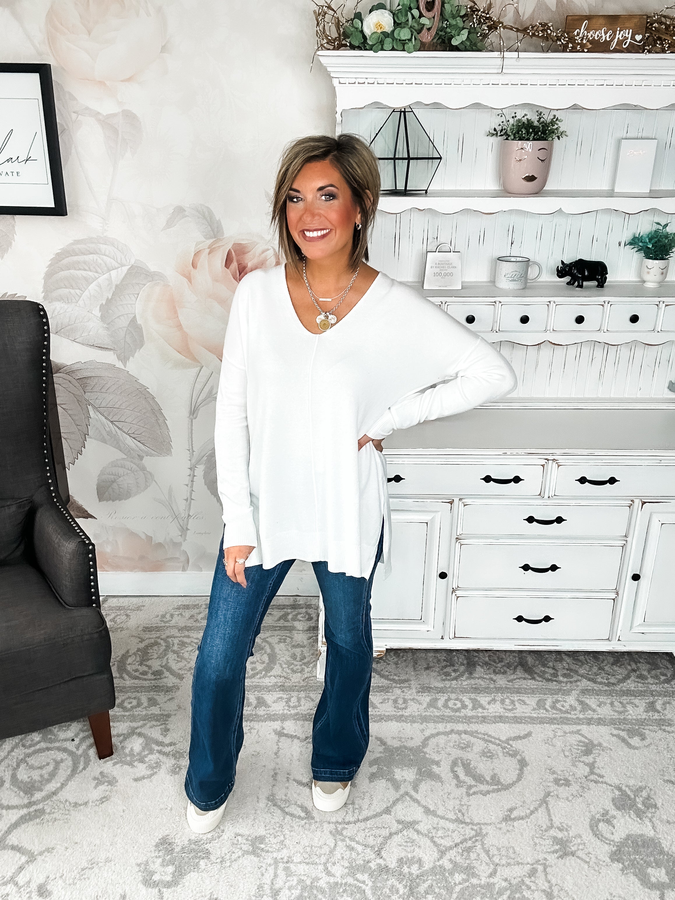 BLACK FRIDAY EXCLUSIVE - Blackout Breezer Sweater - Ivory