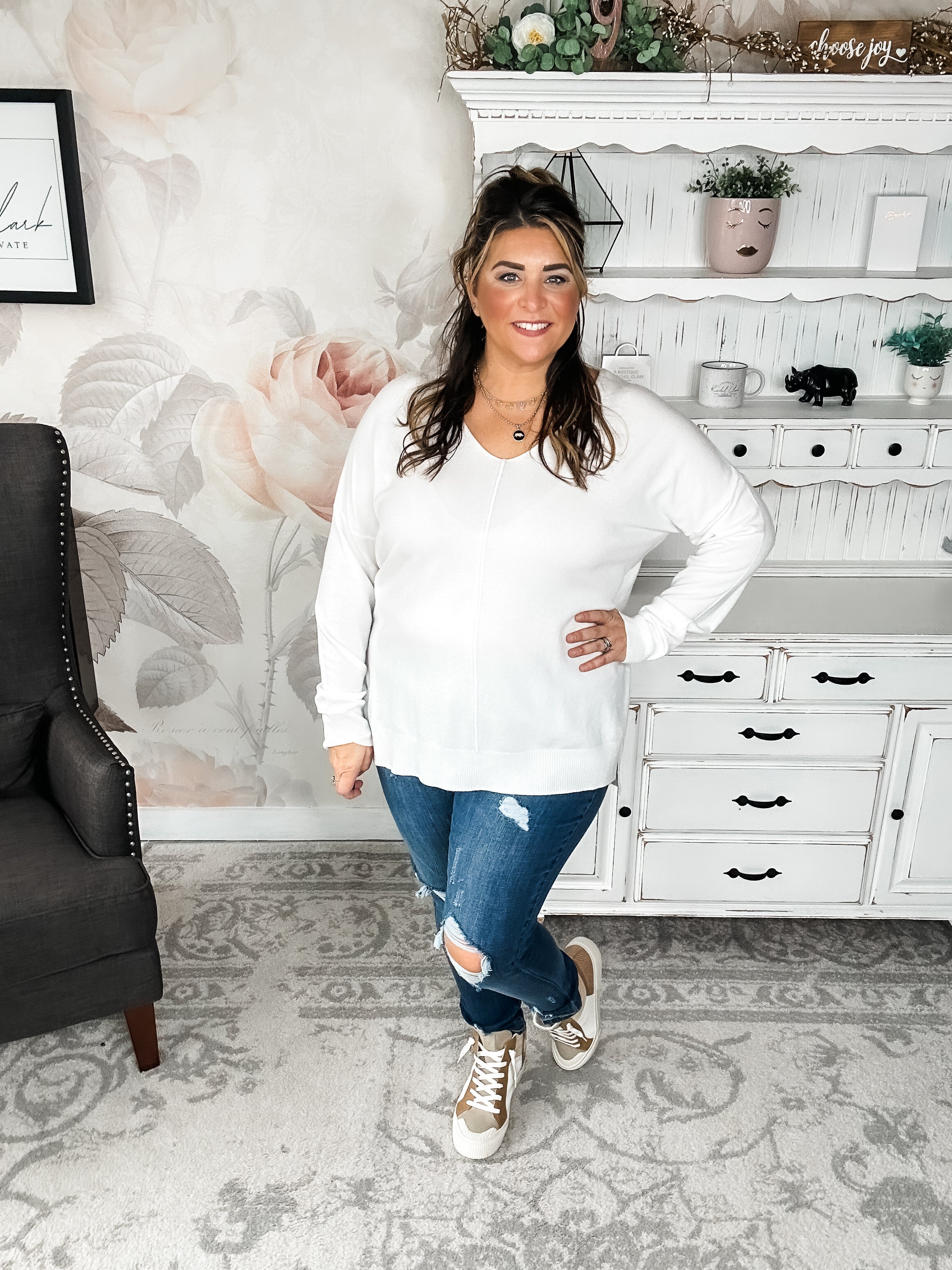 BLACK FRIDAY EXCLUSIVE - Blackout Breezer Sweater - Ivory