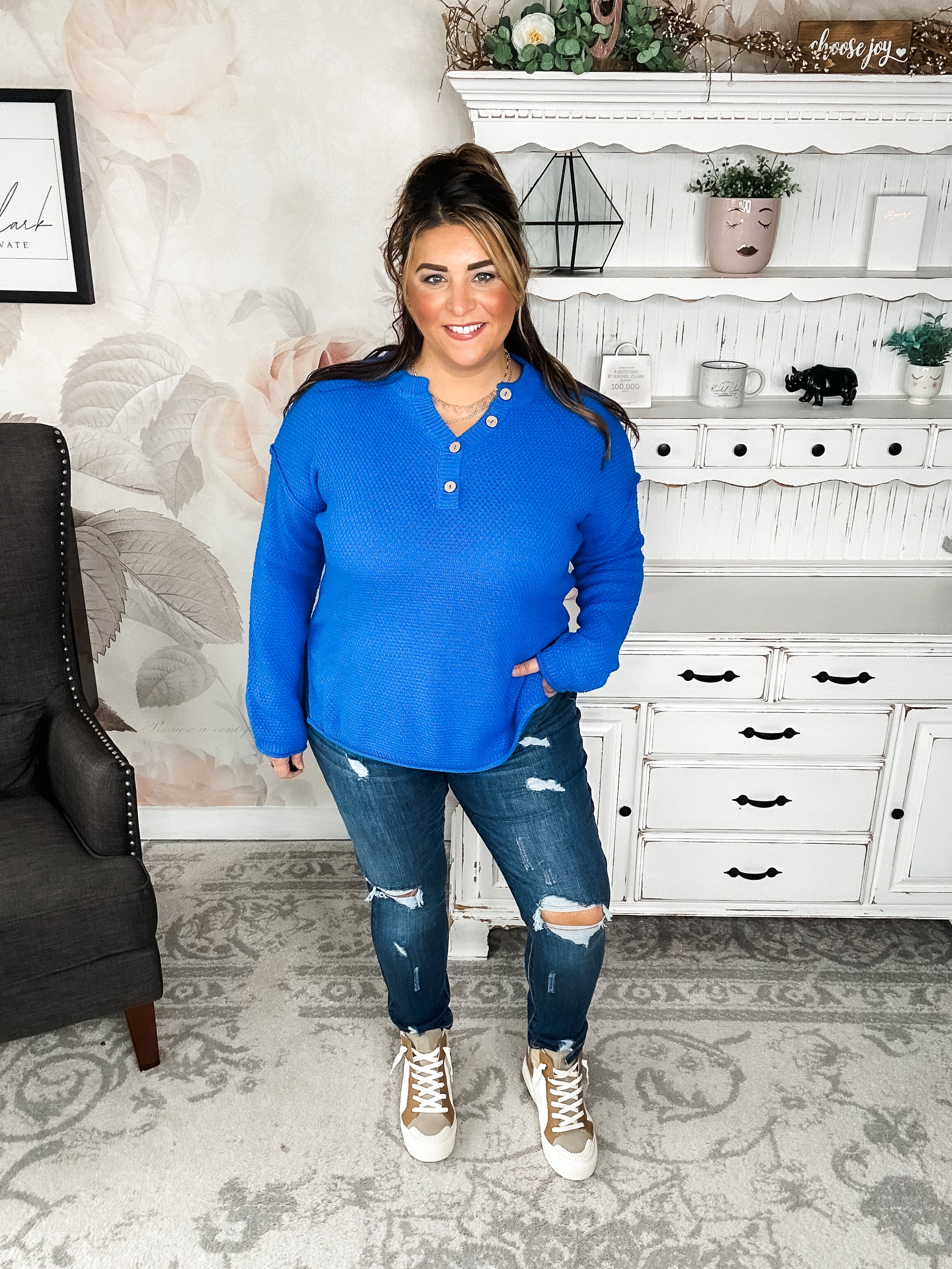 BLACK FRIDAY EXCLUSIVE - Sunrise Sprinter Sweater - Ocean Blue