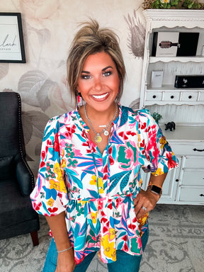 Wild Flowers Blouse