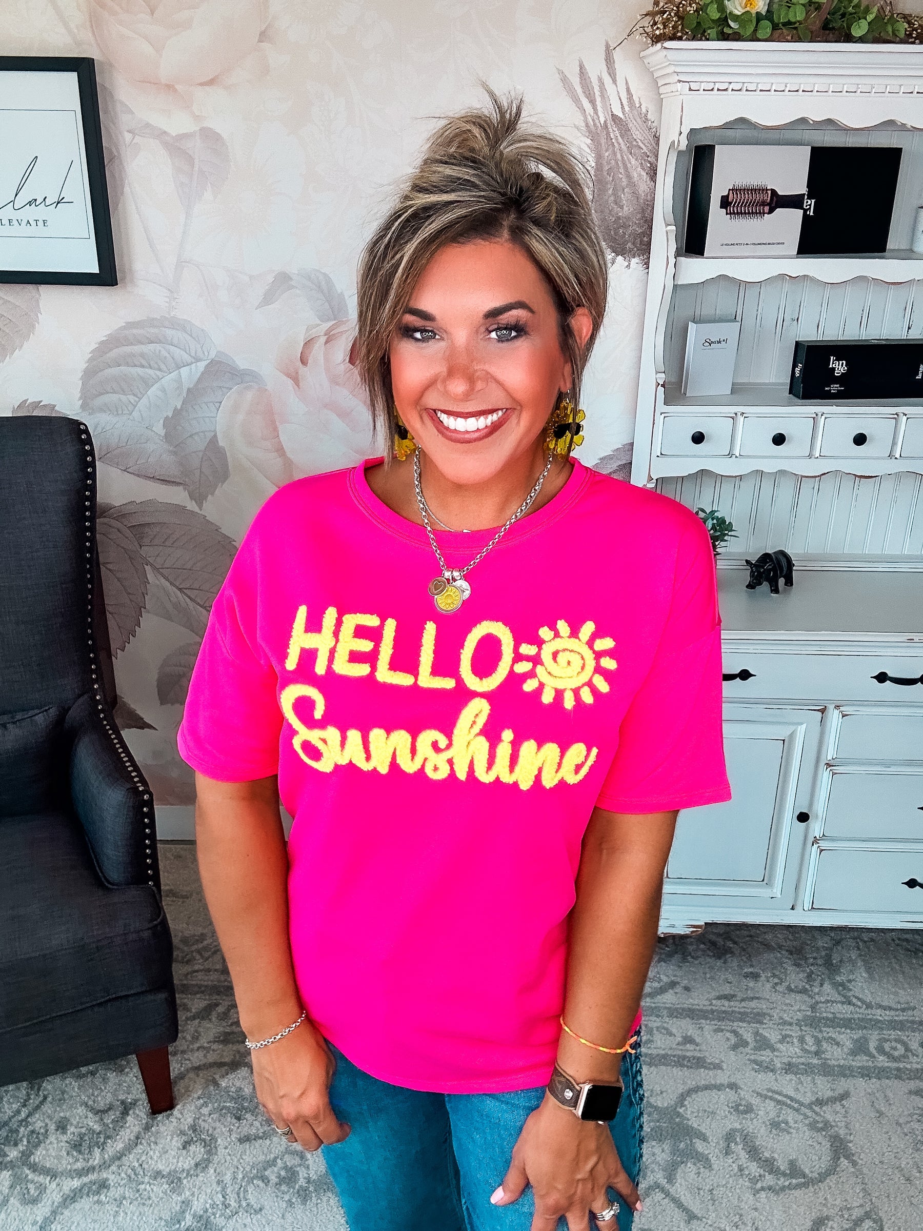 Hello Sunshine Short Sleeve Pullover