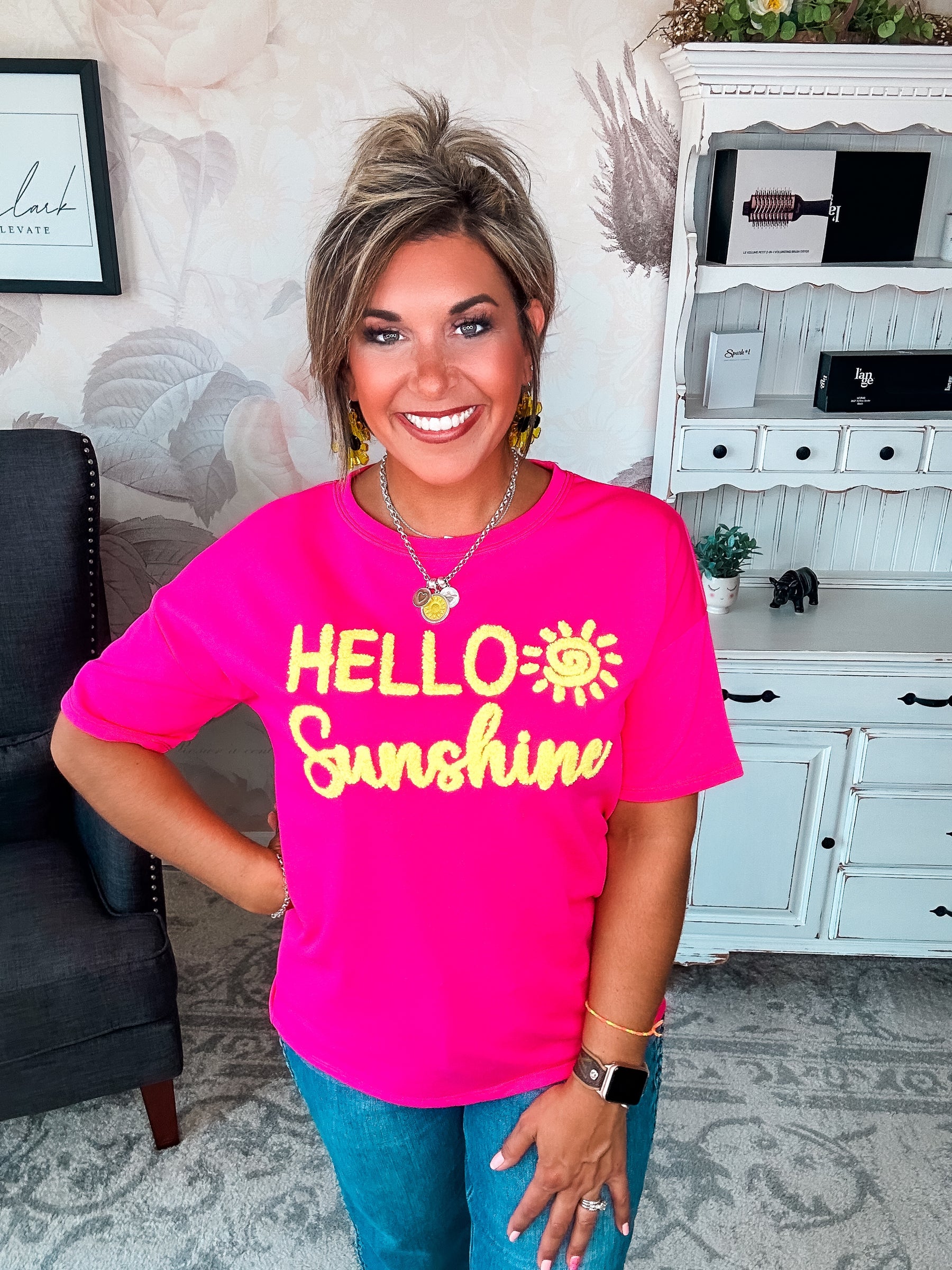 Hello Sunshine Short Sleeve Pullover