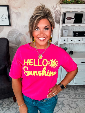 Hello Sunshine Short Sleeve Pullover