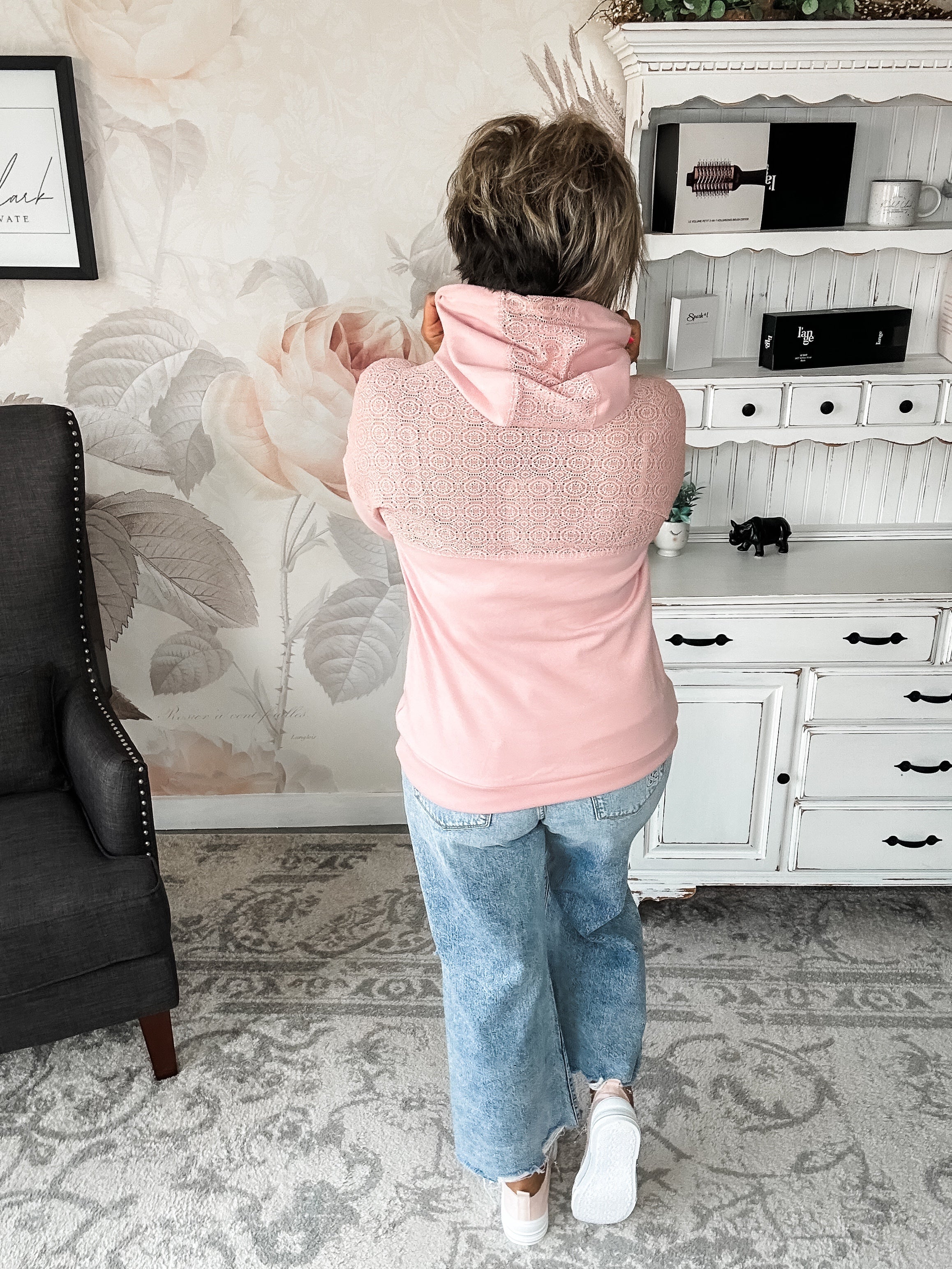 Ampersand Avenue University Hoodie - Wonderstruck - Pink