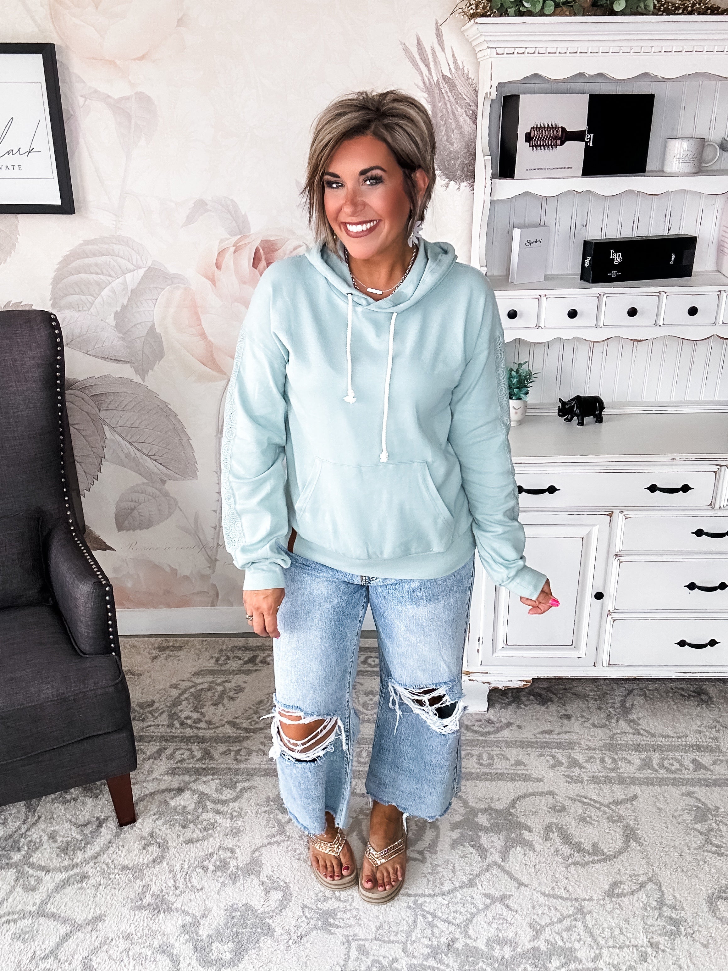 Ampersand Avenue University Hoodie - Wonderstruck - Blue