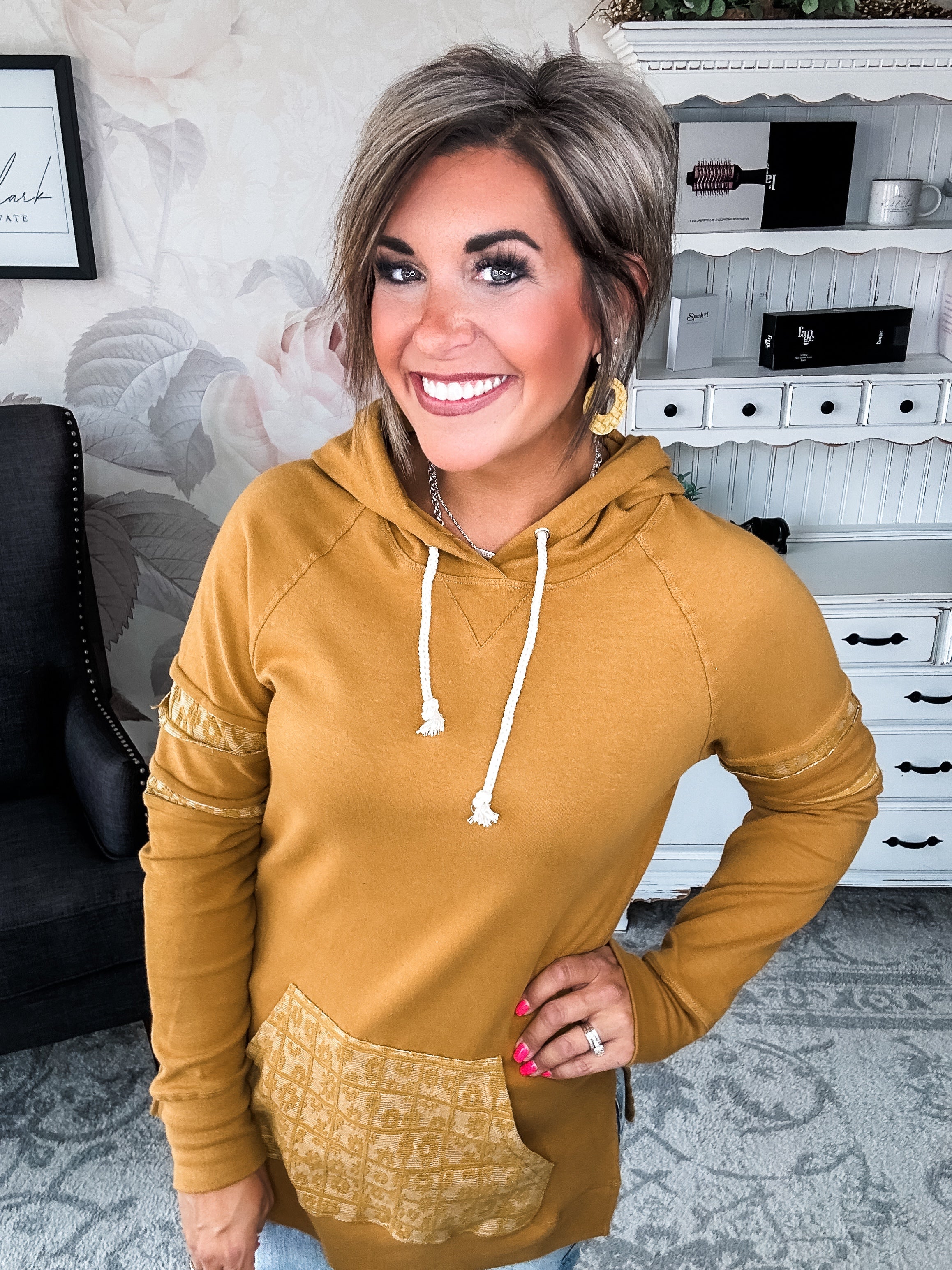 Ampersand Avenue SideSlit Hoodie - Made For You