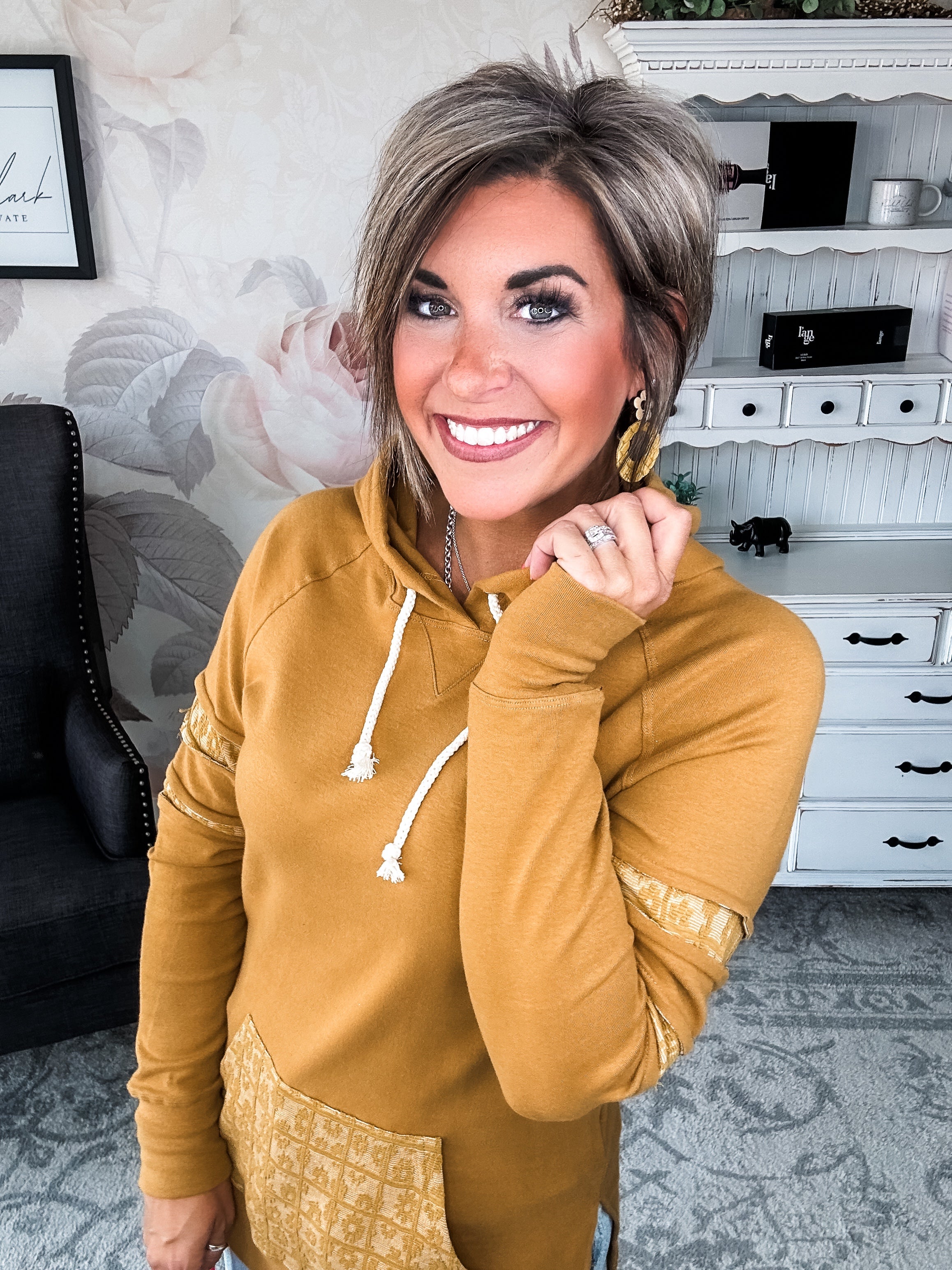 Ampersand Avenue SideSlit Hoodie - Made For You